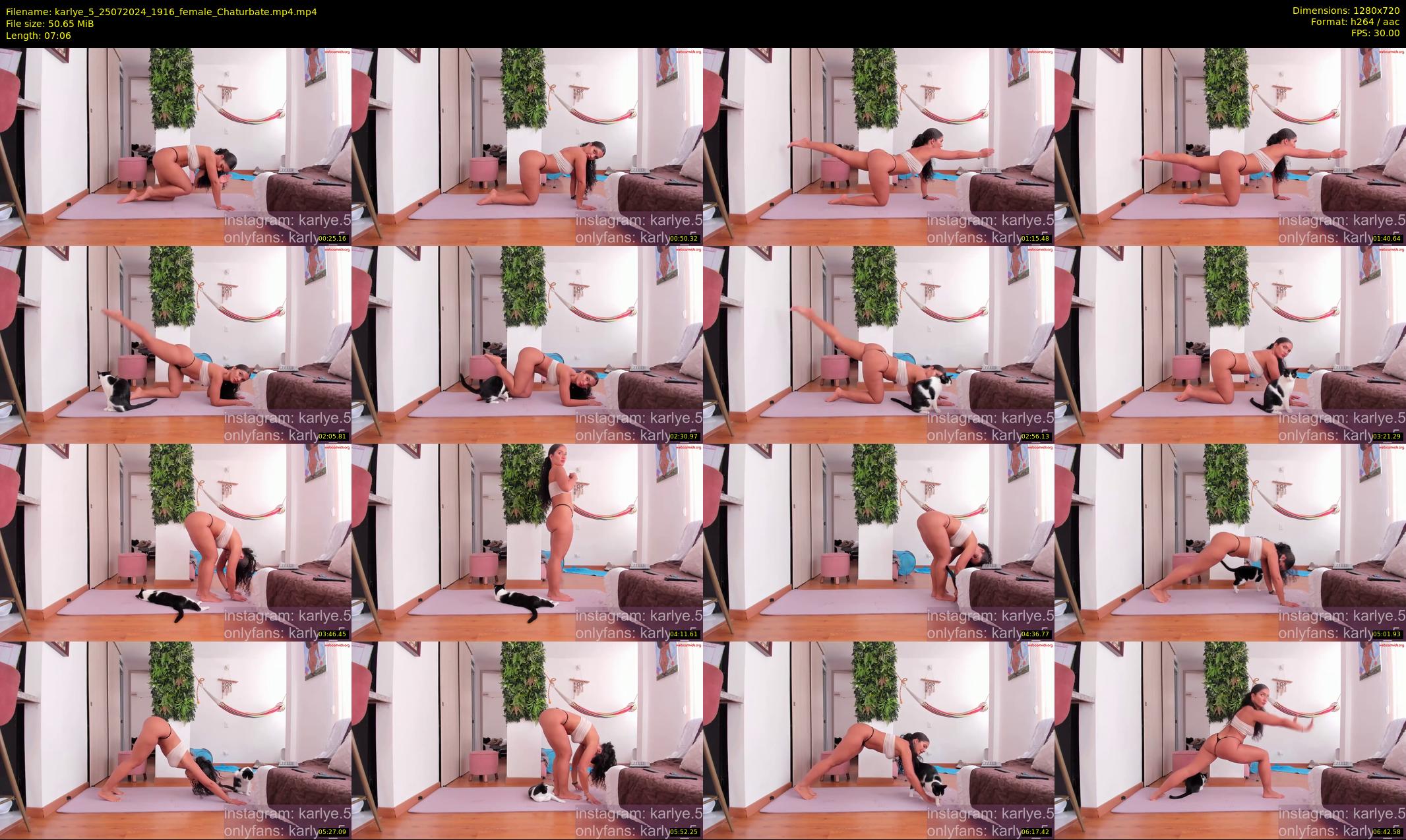 karlye_5 — 8 minute Chaturbate female cam show recording, 720p, Jul 25, 2024