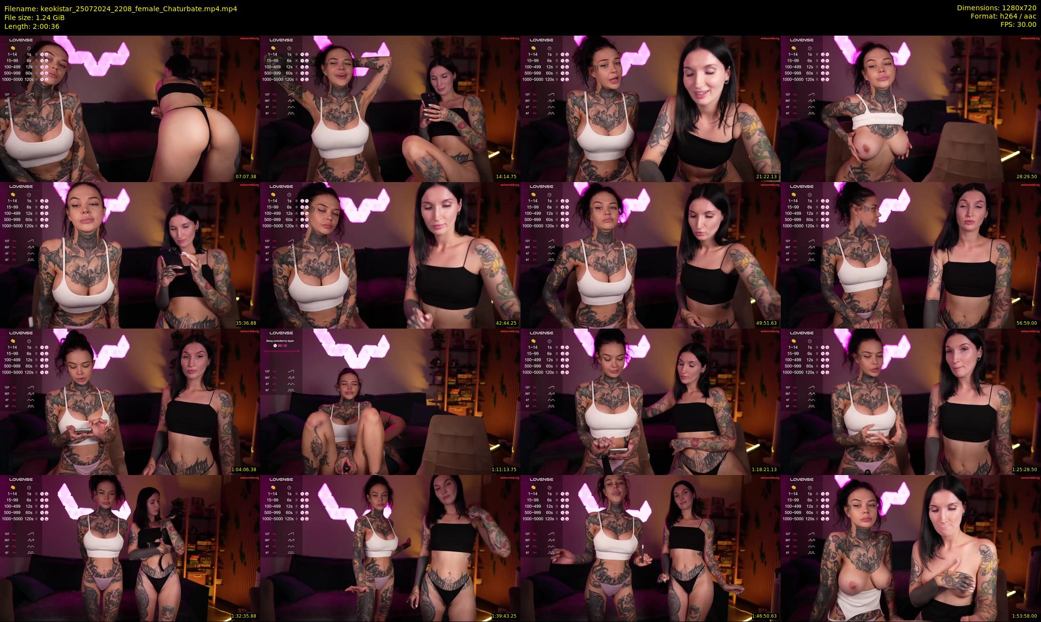 keokistar — 121 minute Chaturbate female cam show recording, 720p, Jul 25, 2024