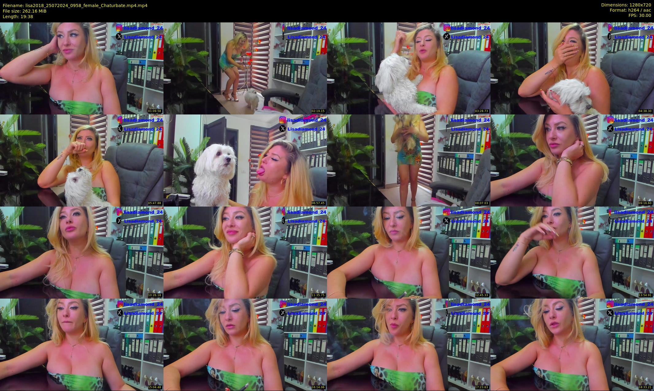 lisa2018 — 20 minute Chaturbate female cam show recording, 720p, Jul 25, 2024