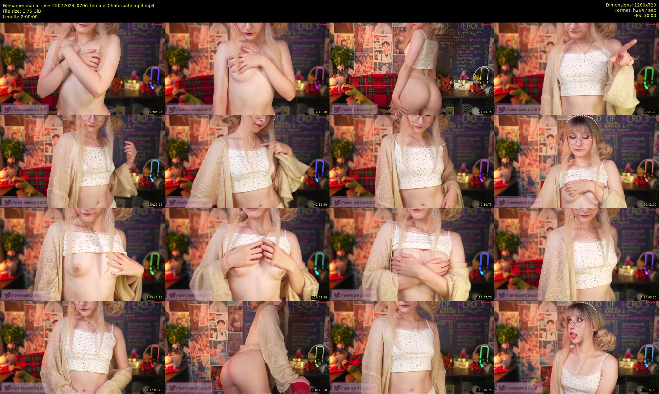 mana_rose — 120 minute Chaturbate female cam show recording, 720p, Jul 25, 2024