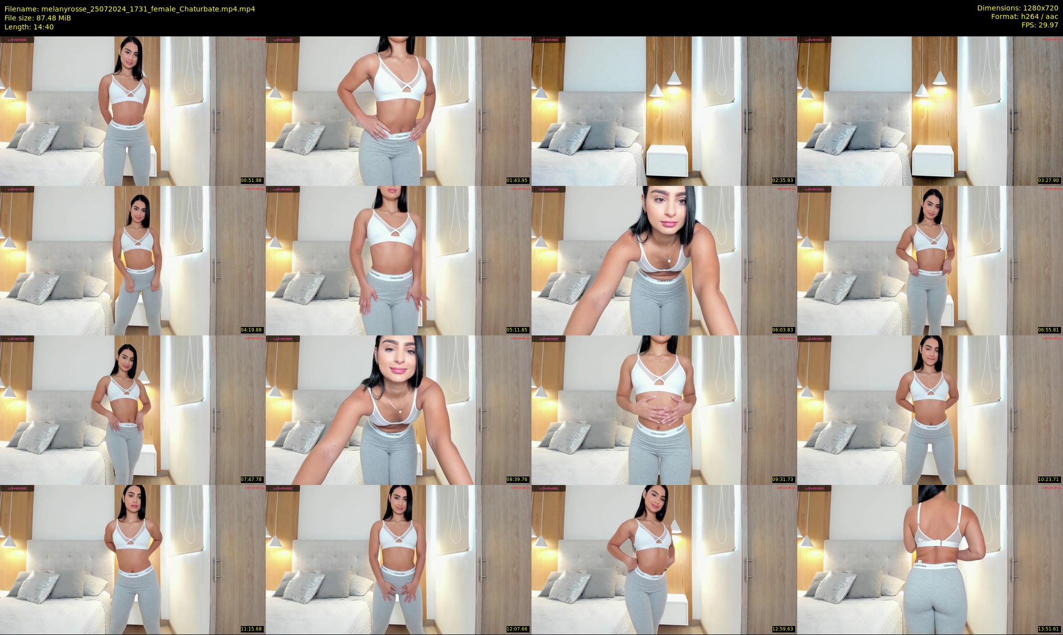 melanyrosse — 15 minute Chaturbate female cam show recording, 720p, Jul 25, 2024