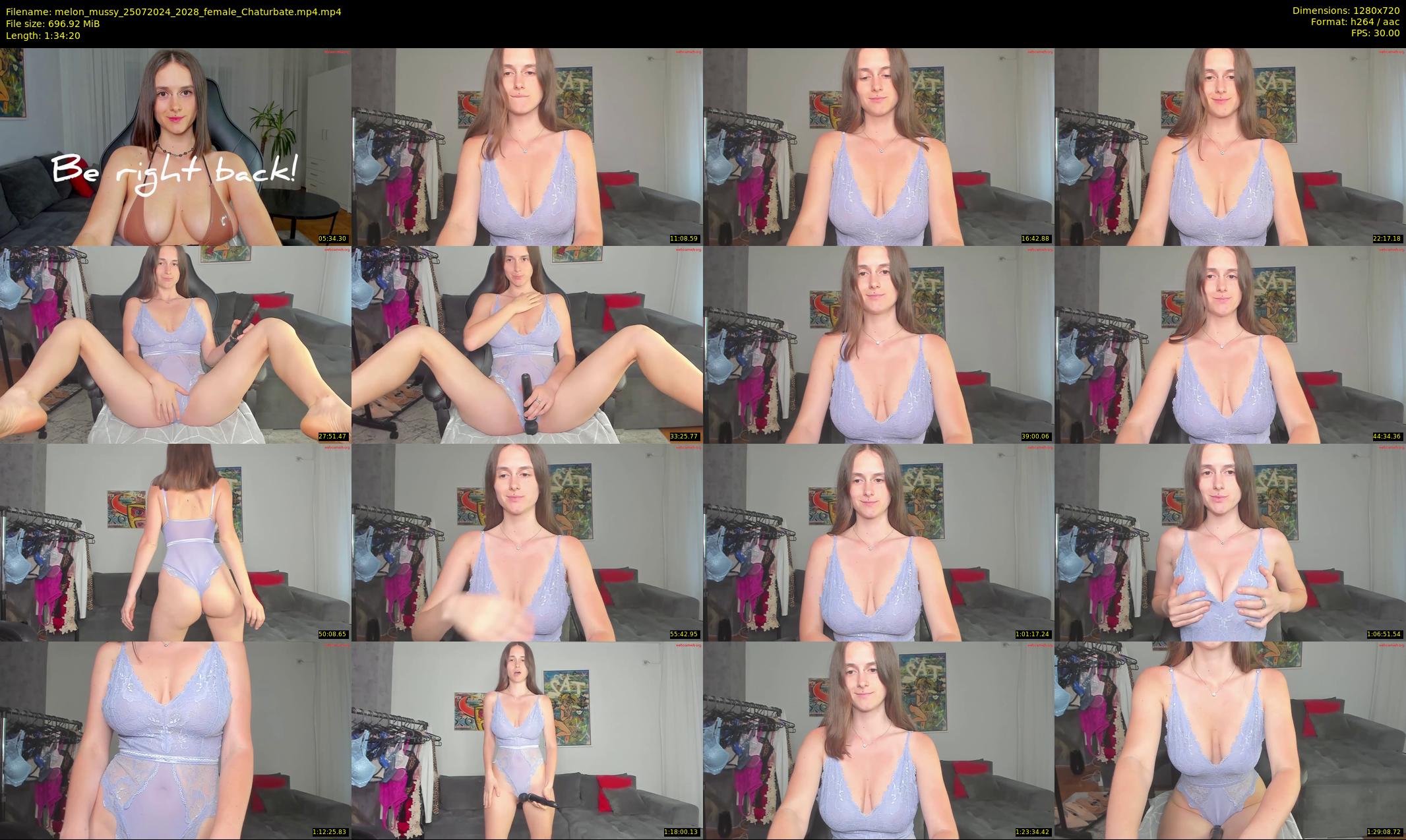 melon_mussy — 95 minute Chaturbate female cam show recording, 720p, Jul 25, 2024