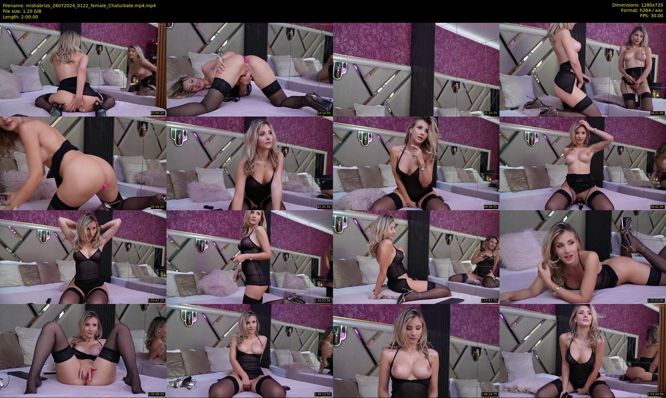 mishabrizo — 120 minute Chaturbate female cam show recording, 720p, Jul 26, 2024