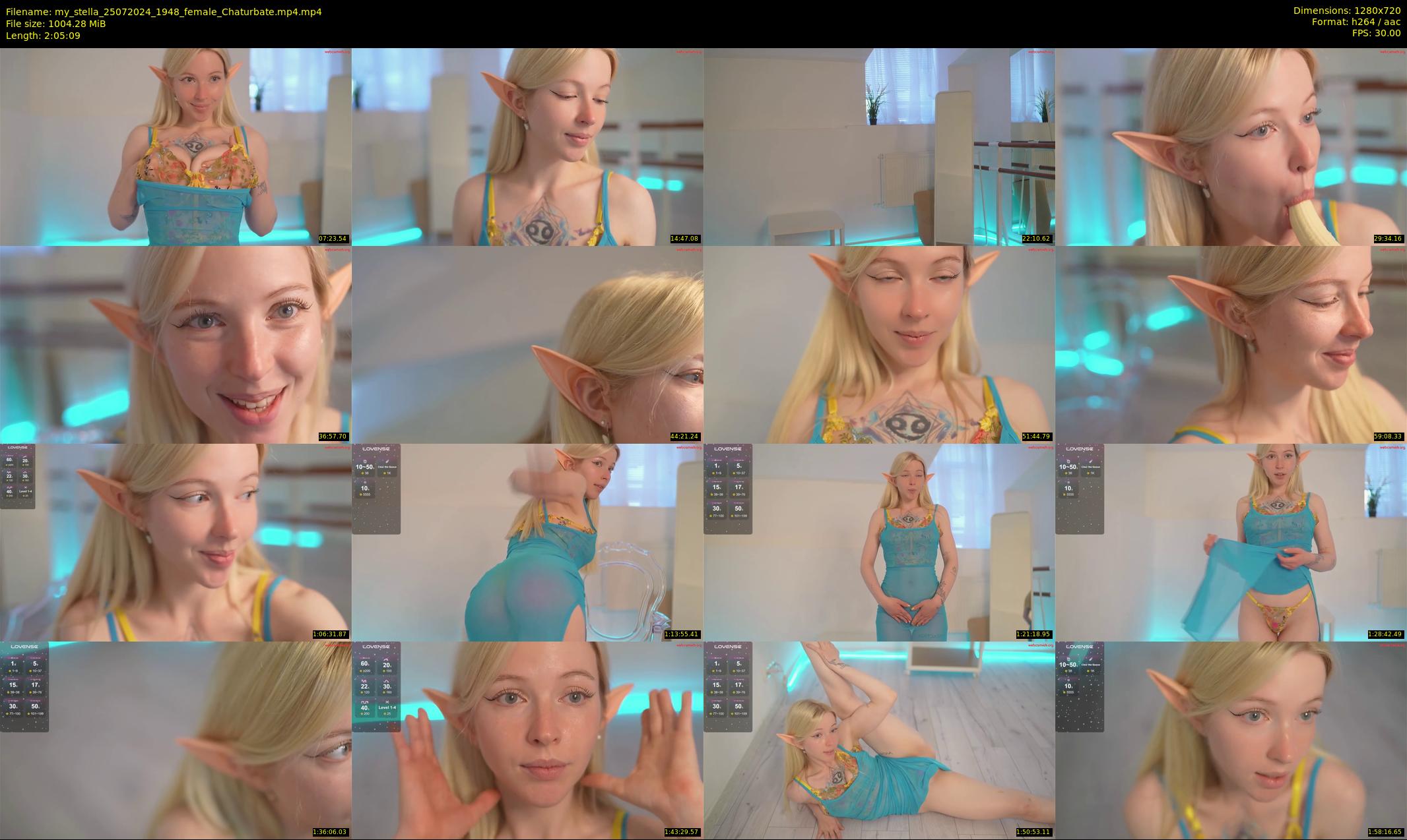 my_stella — 126 minute Chaturbate female cam show recording, 720p, Jul 25, 2024