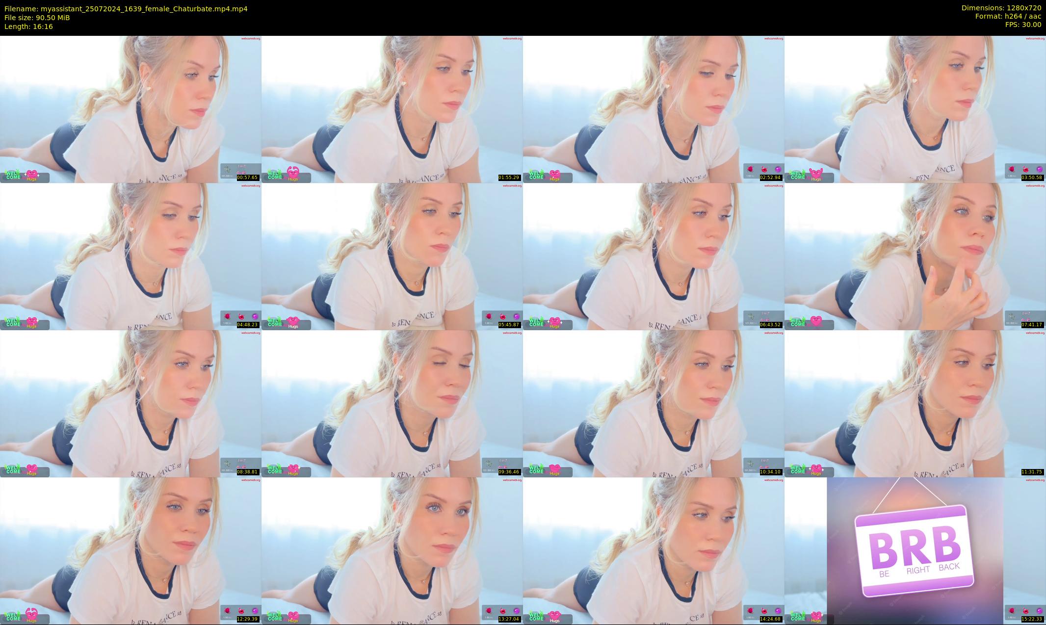 myassistant — 17 minute Chaturbate female cam show recording, 720p, Jul 25, 2024