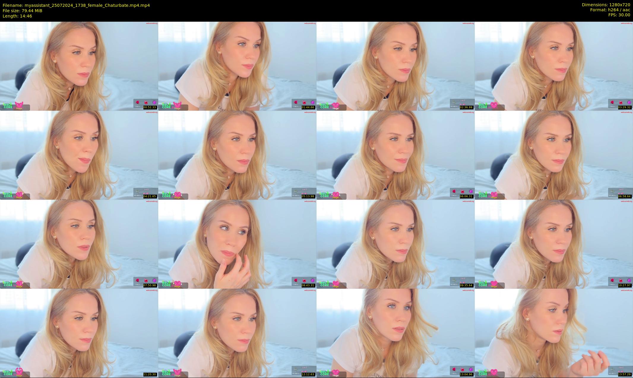 myassistant — 15 minute Chaturbate female cam show recording, 720p, Jul 25, 2024