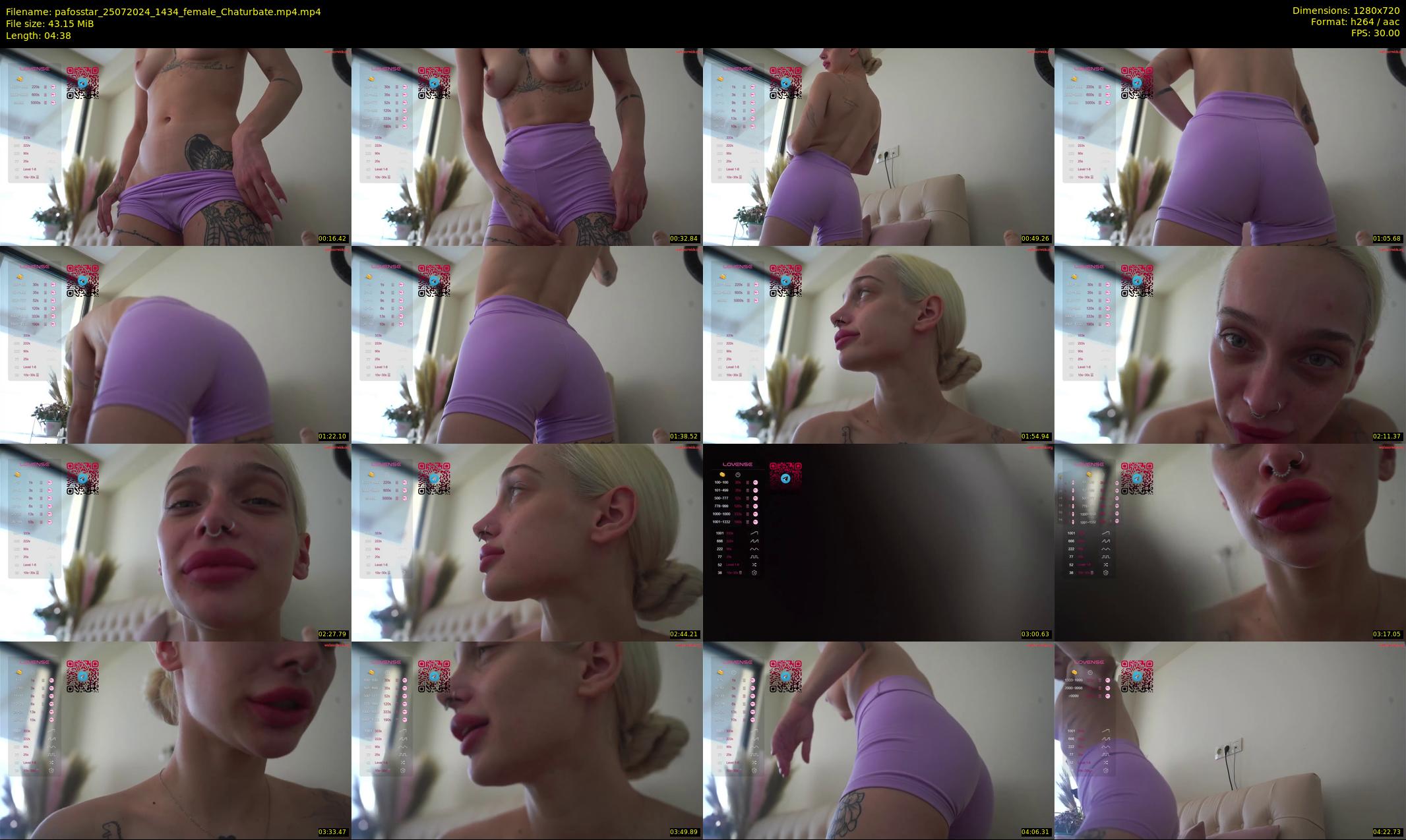 pafosstar — 5 minute Chaturbate female cam show recording, 720p, Jul 25, 2024