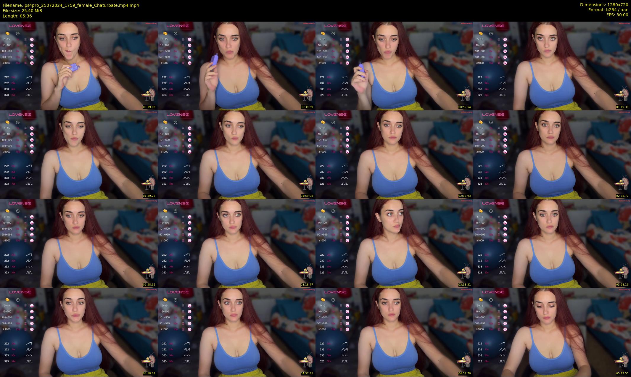 ps4pro — 6 minute Chaturbate female cam show recording, 720p, Jul 25, 2024
