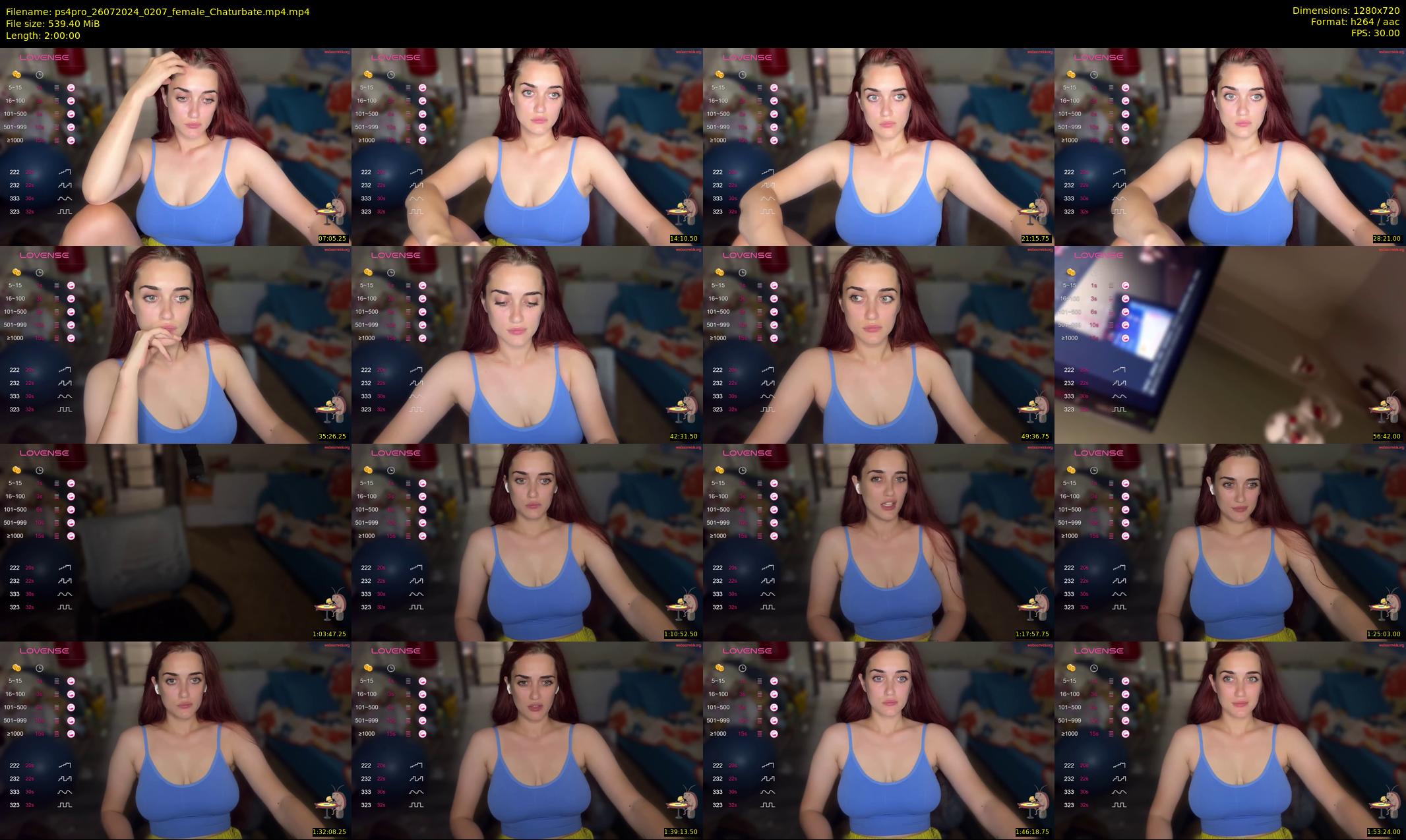ps4pro — 120 minute Chaturbate female cam show recording, 720p, Jul 26, 2024