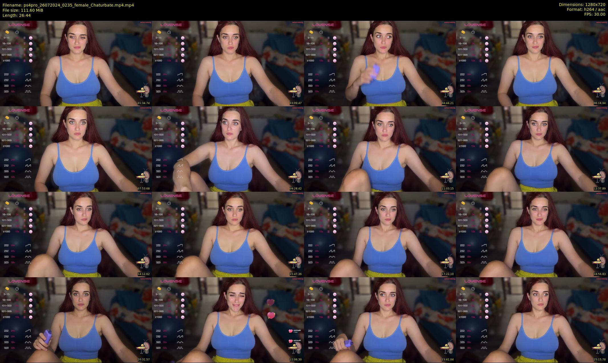 ps4pro — 27 minute Chaturbate female cam show recording, 720p, Jul 26, 2024