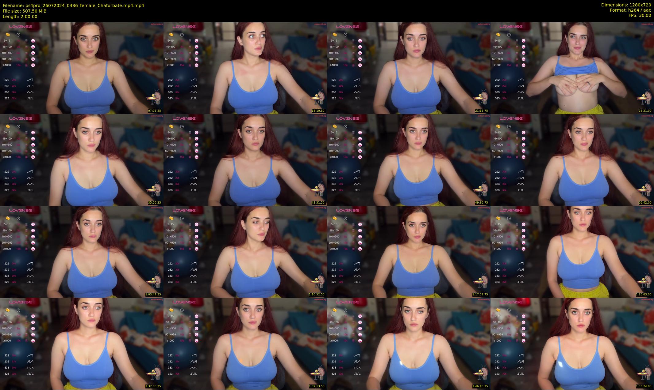 ps4pro — 120 minute Chaturbate female cam show recording, 720p, Jul 26, 2024