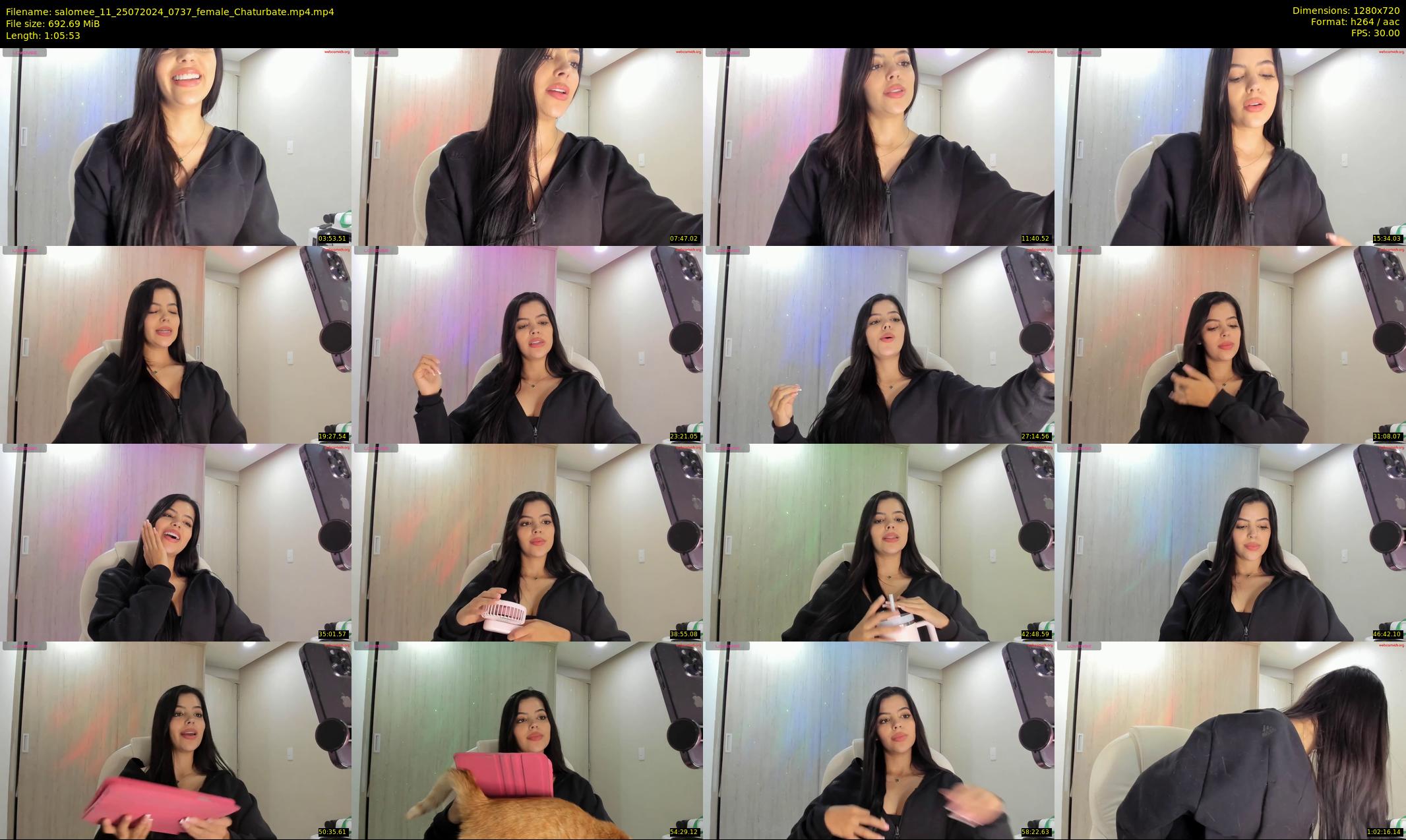 salomee_11 — 66 minute Chaturbate female cam show recording, 720p, Jul 25, 2024