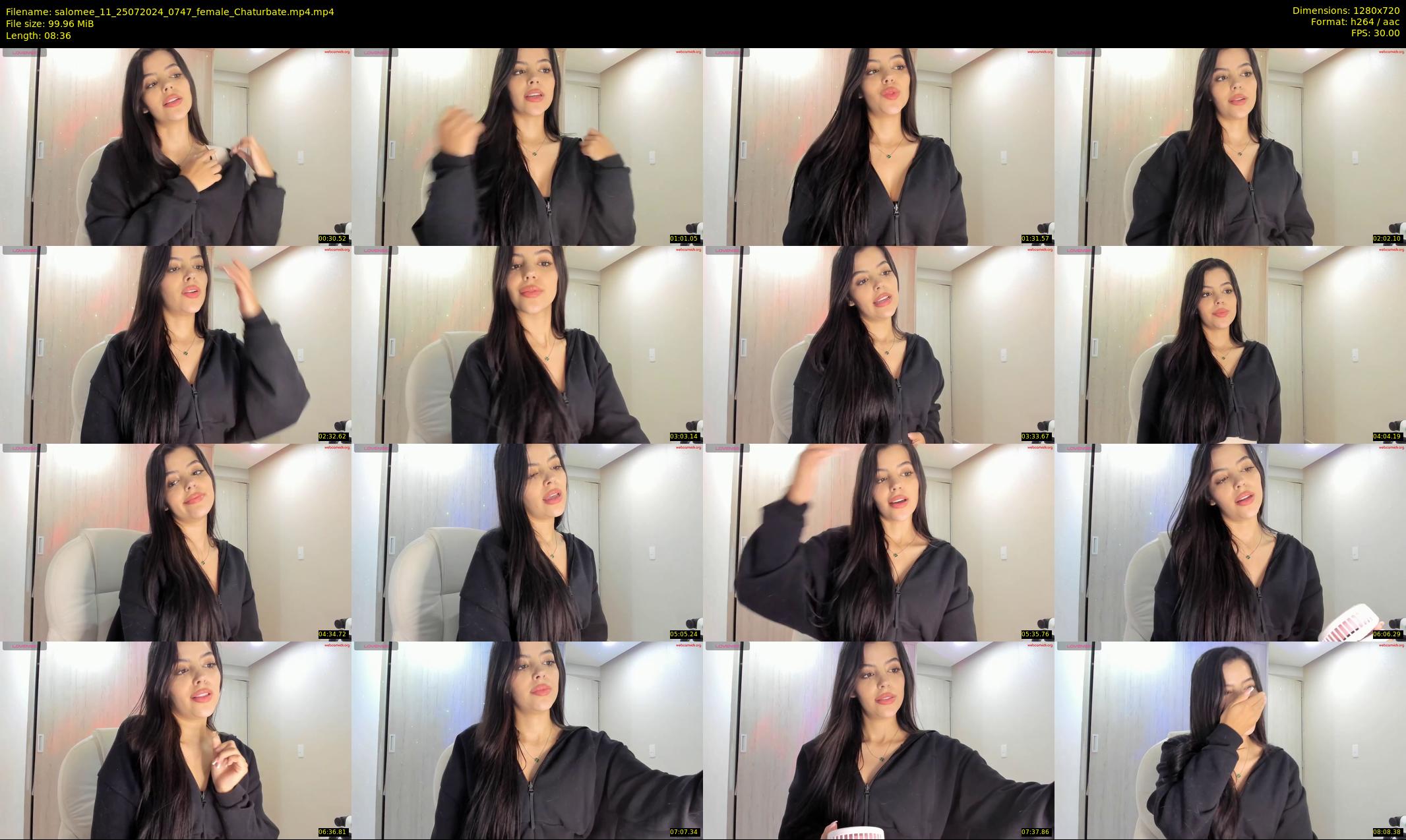 salomee_11 — 9 minute Chaturbate female cam show recording, 720p, Jul 25, 2024