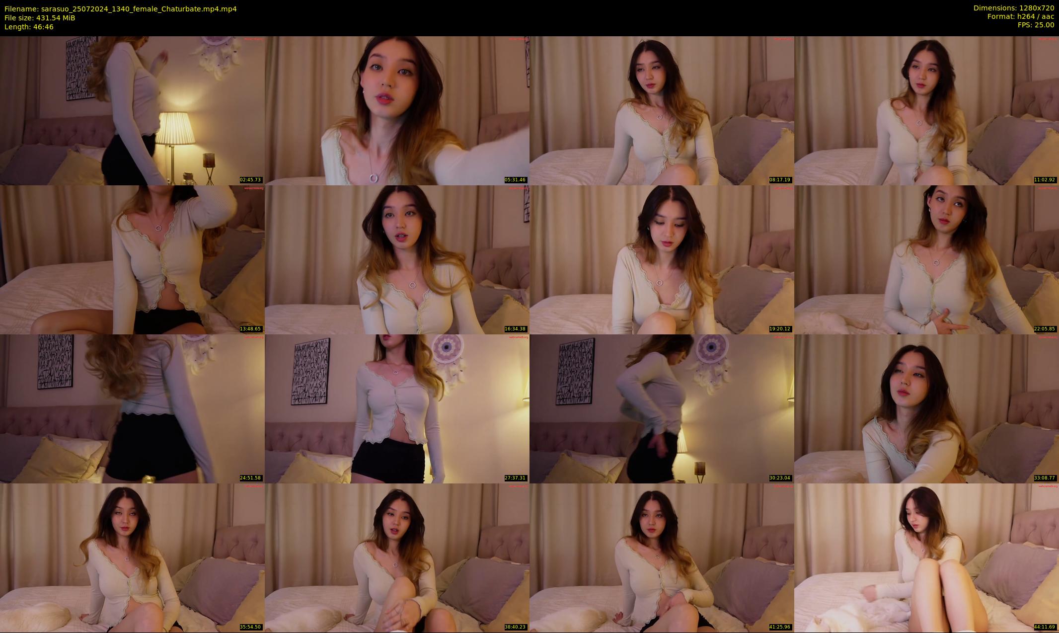 sarasuo — 47 minute Chaturbate female cam show recording, 720p, Jul 25, 2024