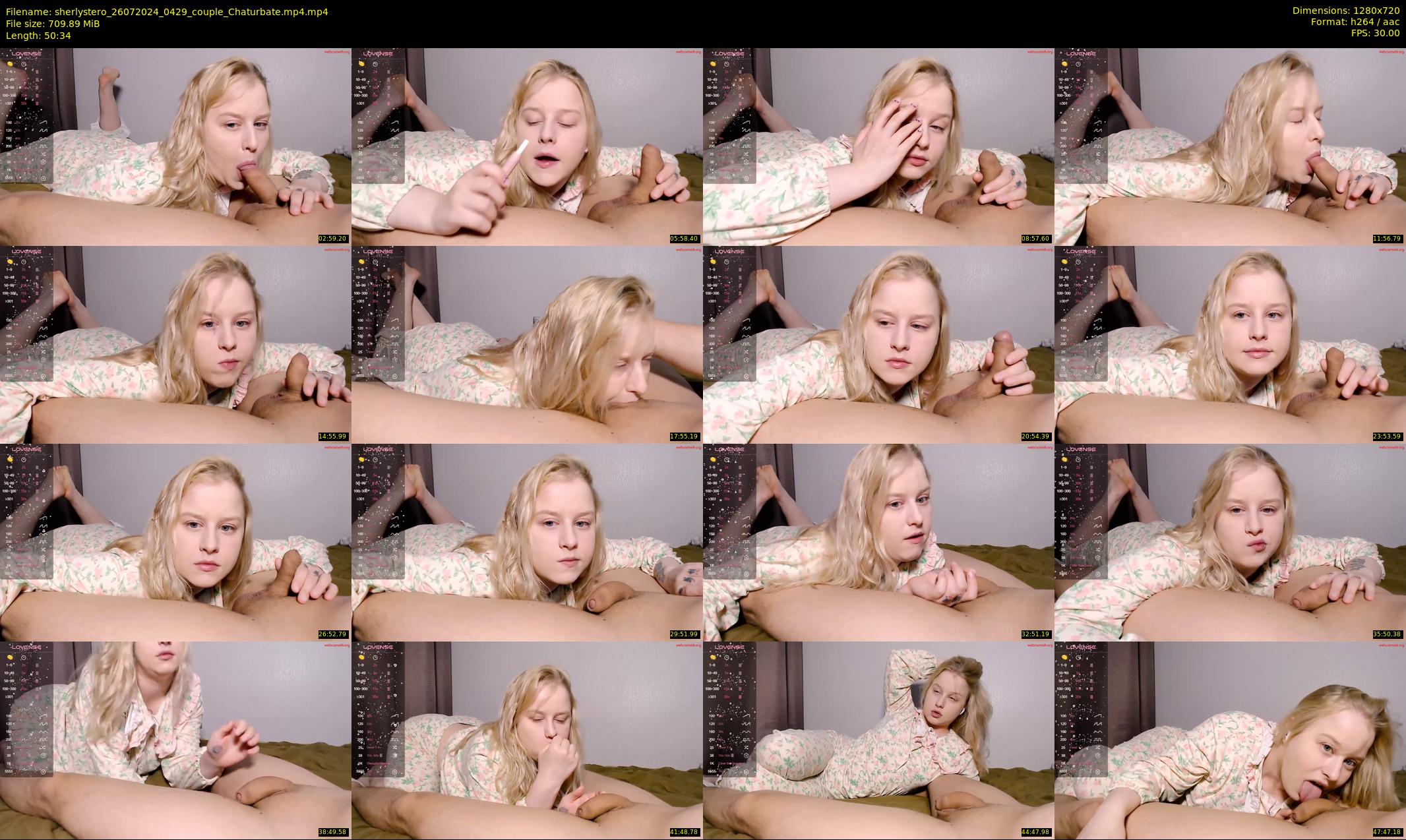 sherlystero — 51 minute Chaturbate couple cam show recording, 720p, Jul 26, 2024