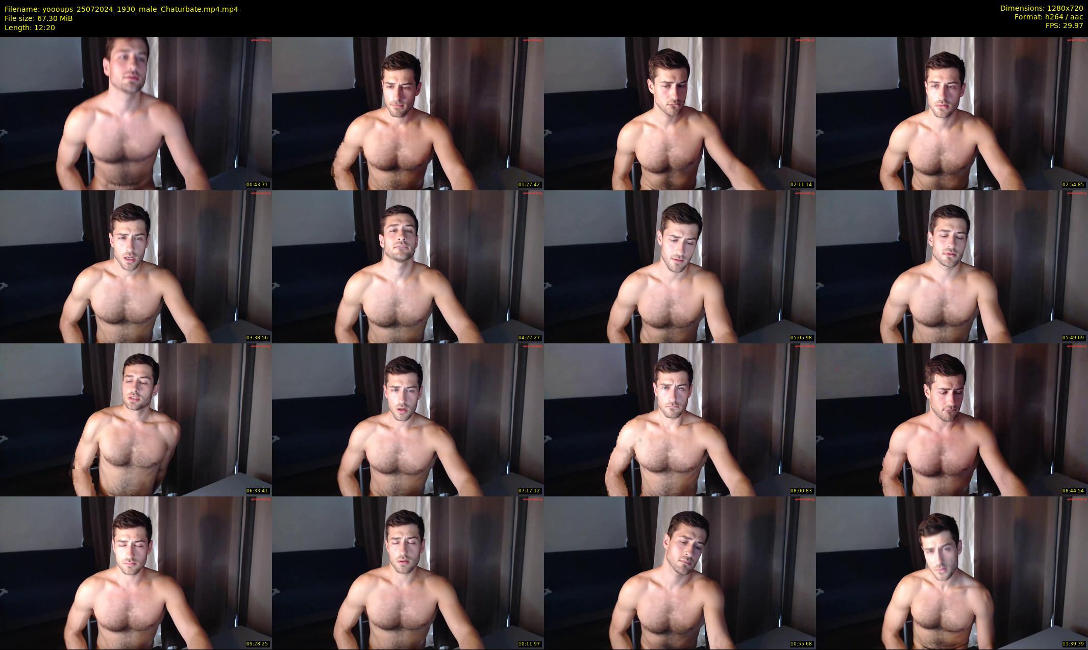 yoooups — 13 minute Chaturbate male cam show recording, 720p, Jul 25, 2024