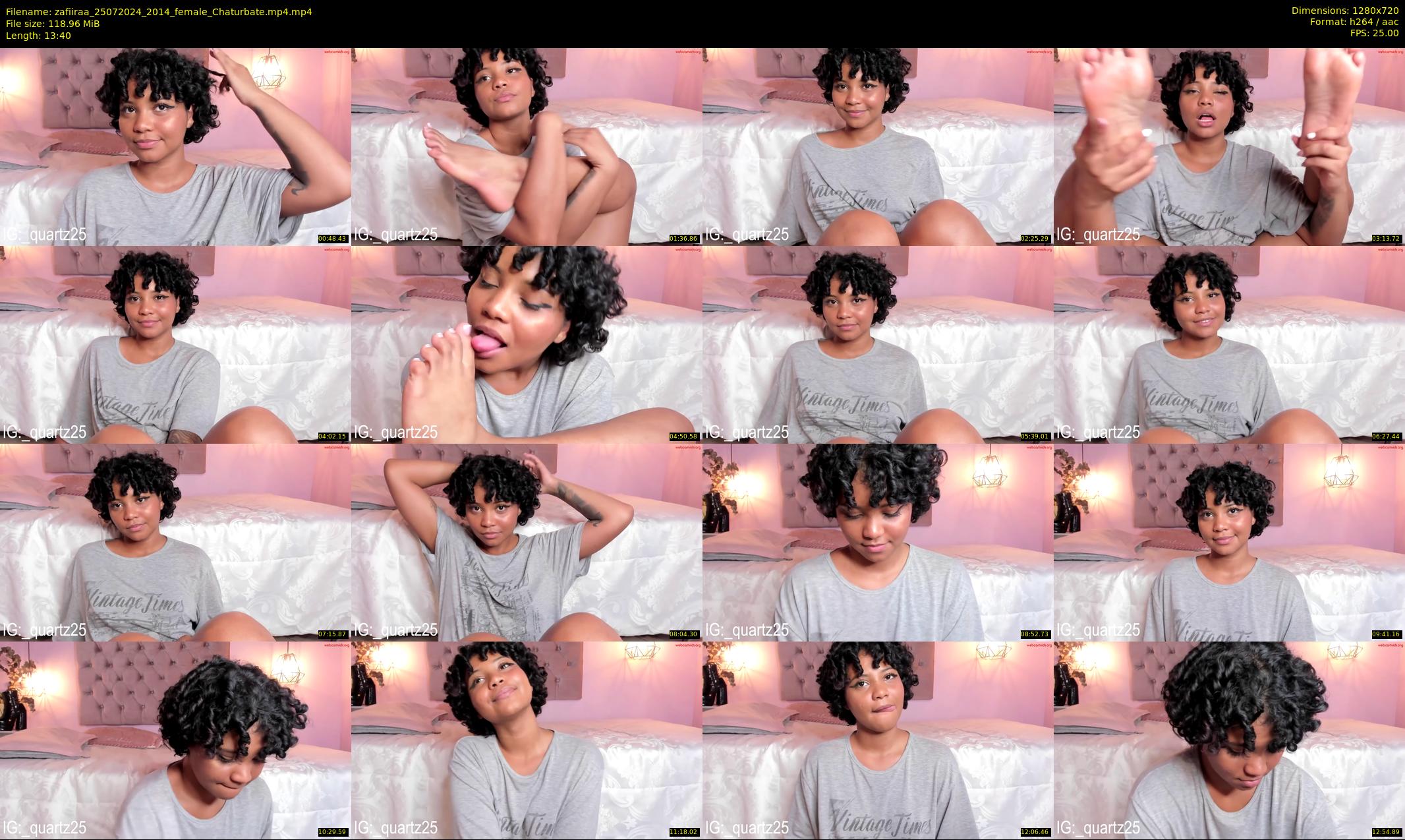 zafiiraa — 14 minute Chaturbate female cam show recording, 720p, Jul 25, 2024