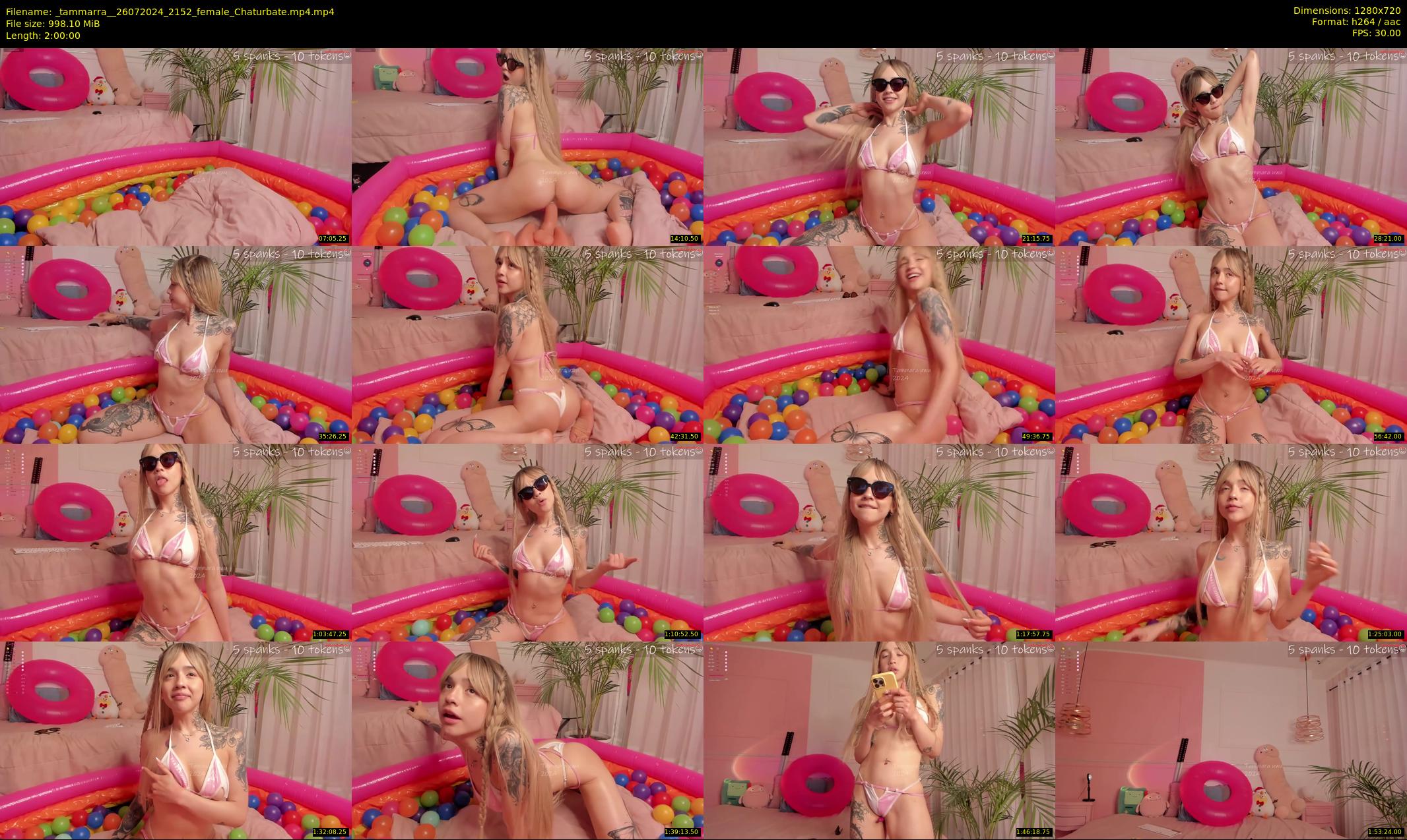 _tammarra_ — 120 minute Chaturbate female cam show recording, 720p, Jul 26, 2024