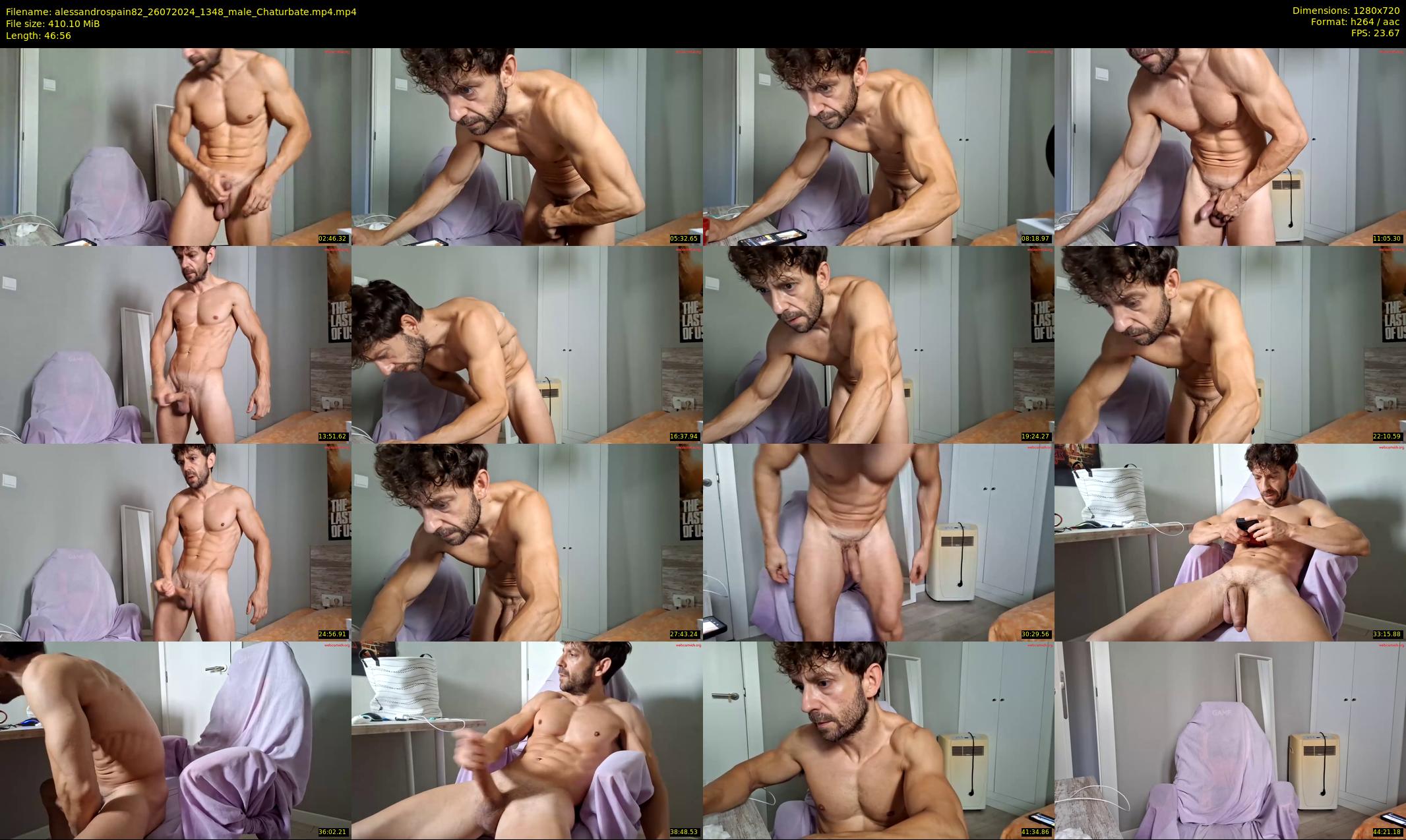 alessandrospain82 — 47 minute Chaturbate male cam show recording, 720p, Jul 26, 2024
