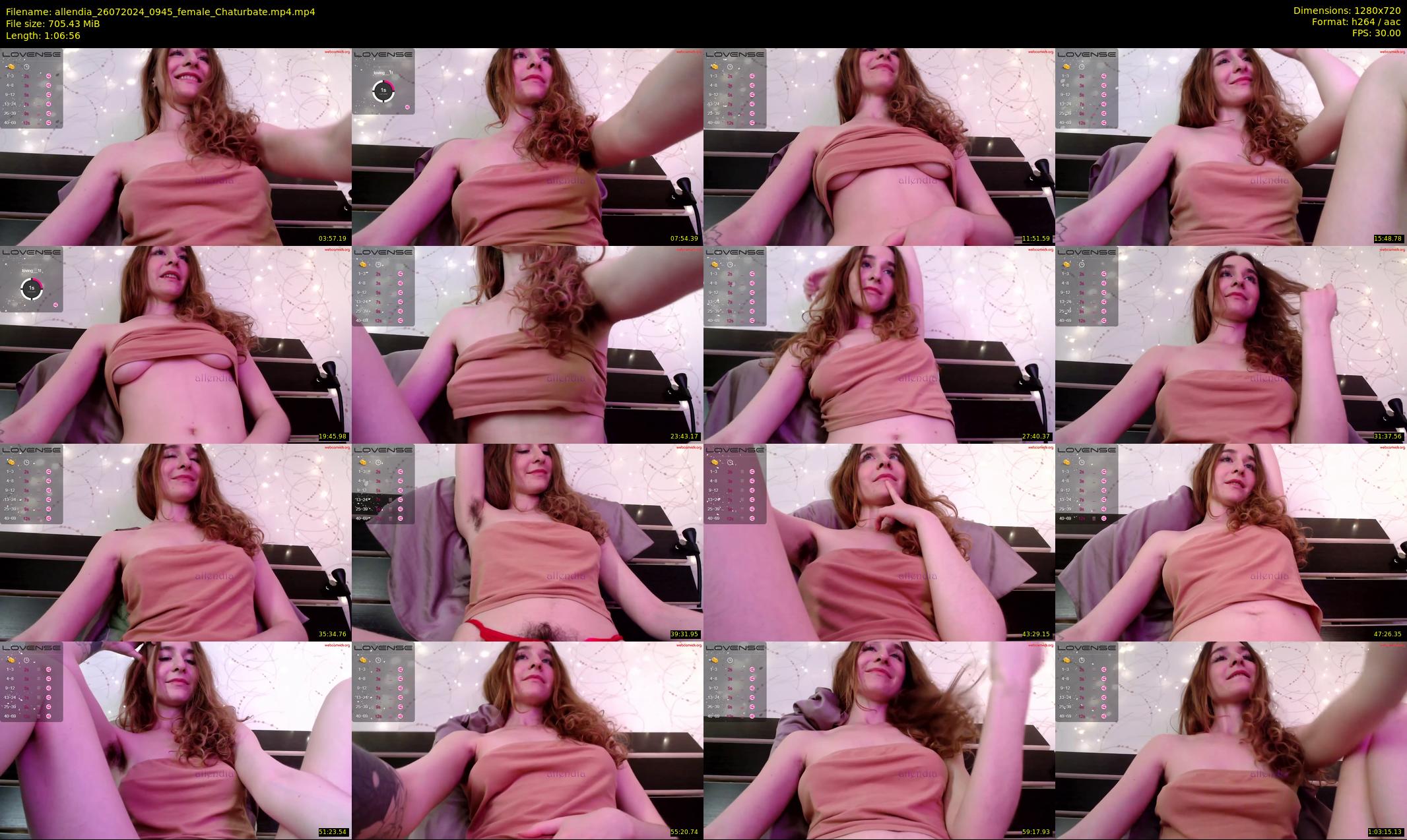 allendia — 67 minute Chaturbate female cam show recording, 720p, Jul 26, 2024