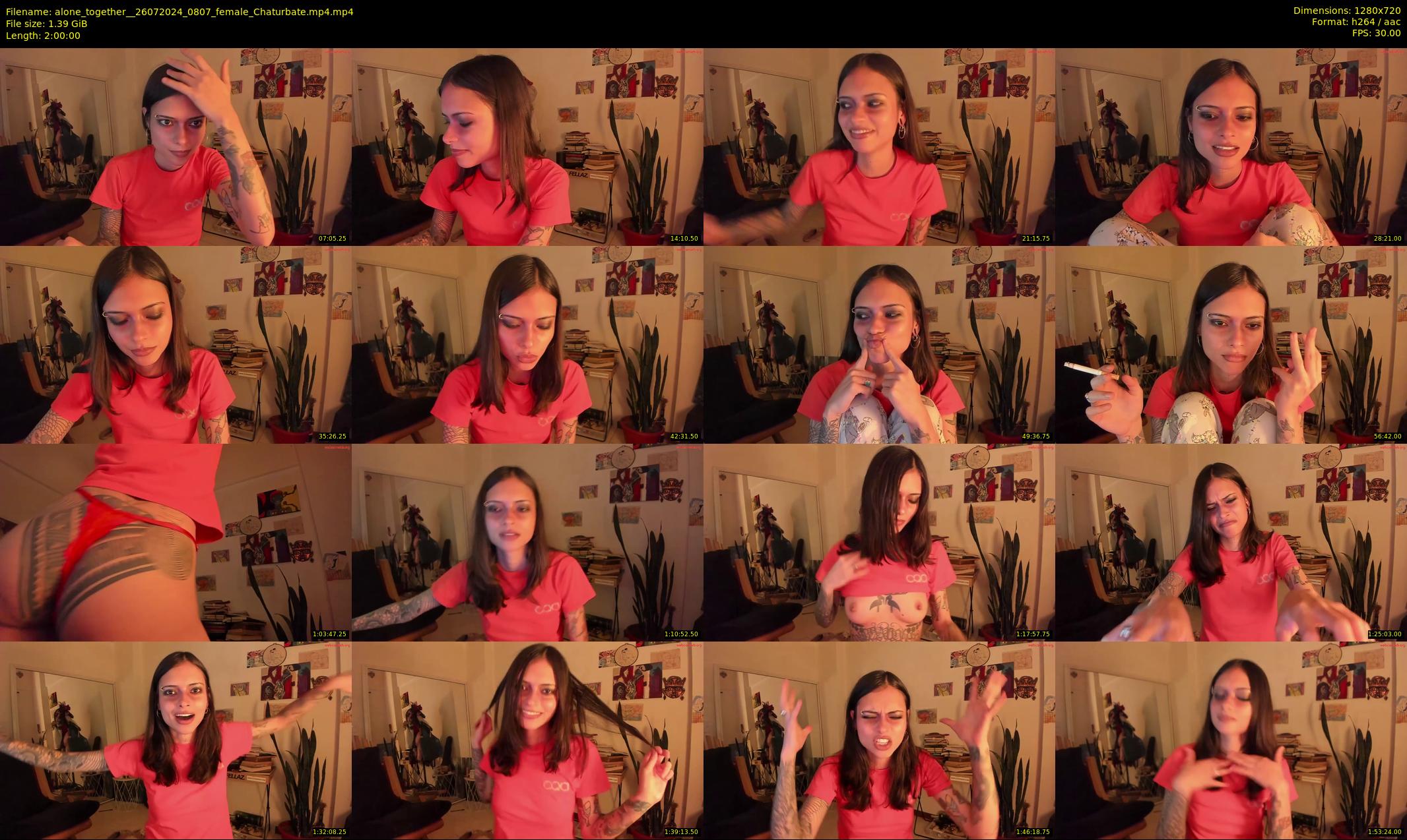 alone_together_ — 120 minute Chaturbate female cam show recording, 720p, Jul 26, 2024