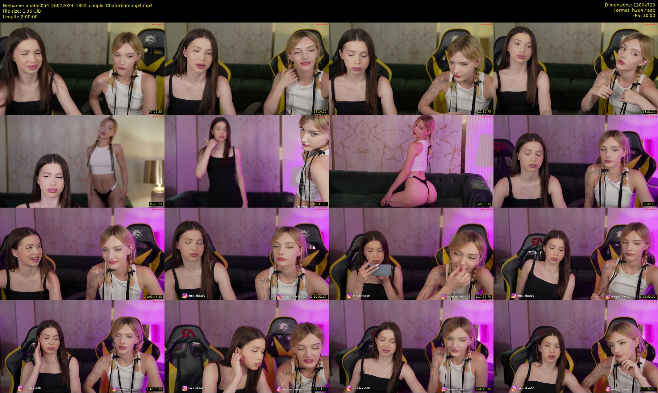 anabel054 — 120 minute Chaturbate female cam show recording, 720p, Jul 26, 2024
