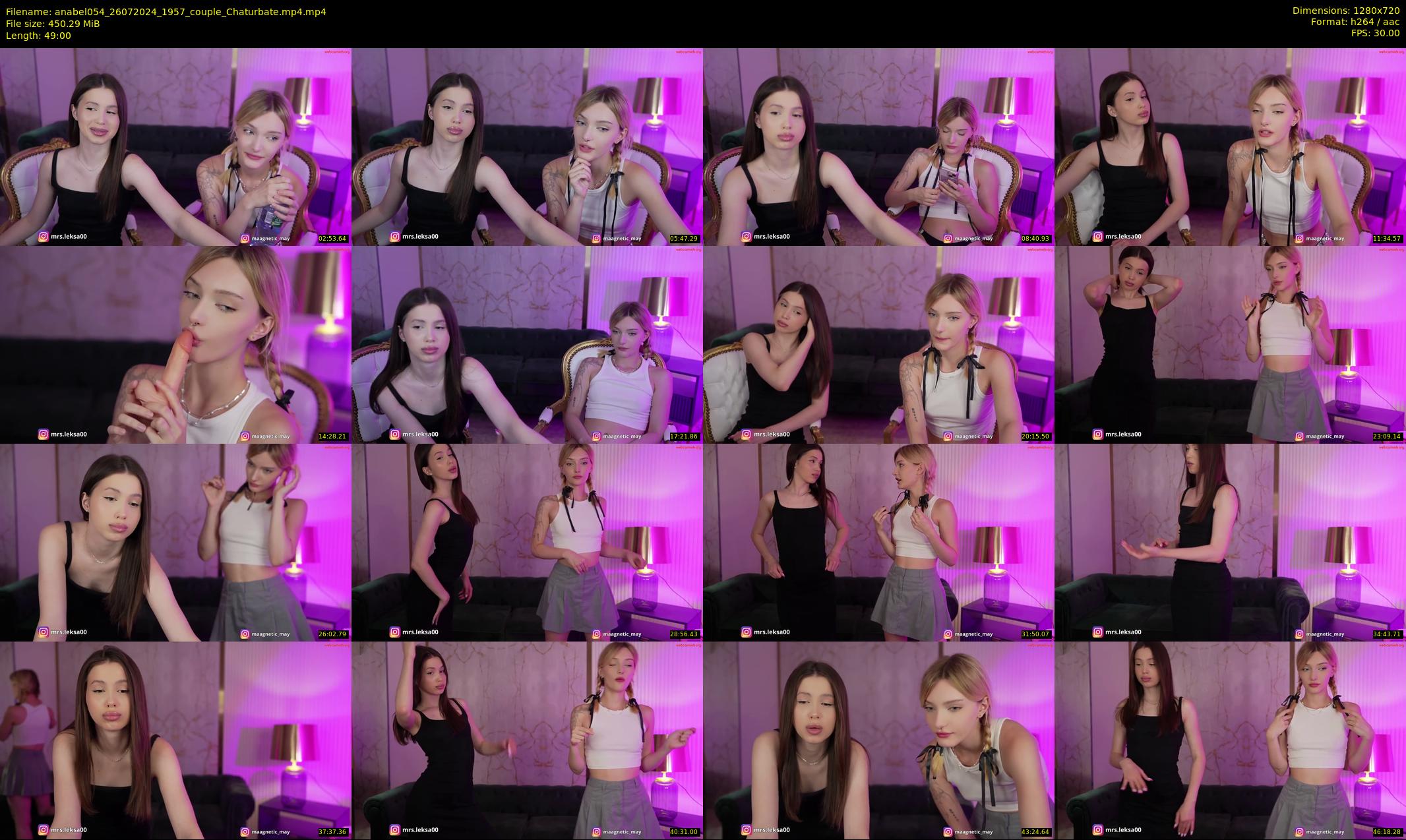 anabel054 — 49 minute Chaturbate female cam show recording, 720p, Jul 26, 2024
