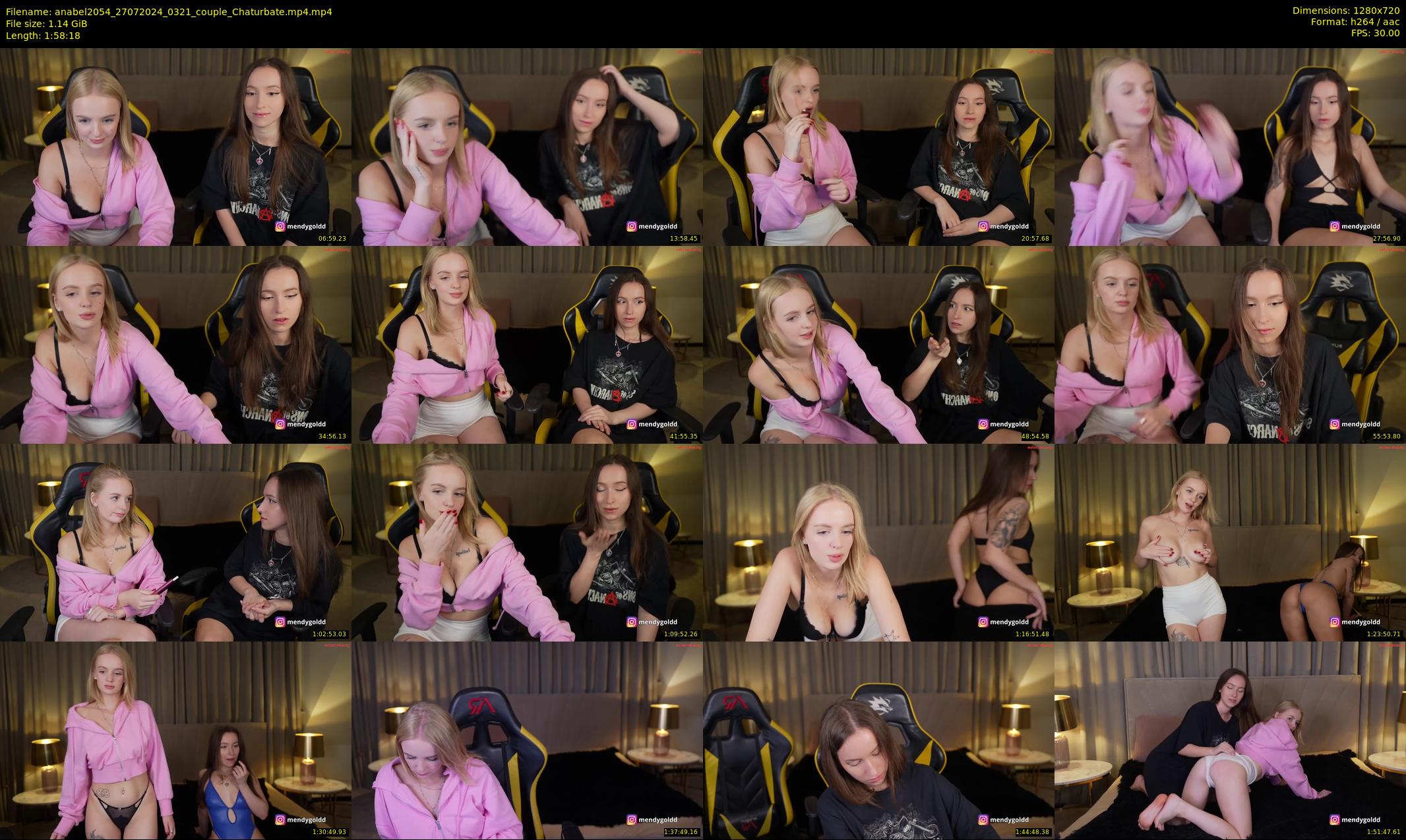 anabel2054 — 119 minute Chaturbate female cam show recording, 720p, Jul 27, 2024