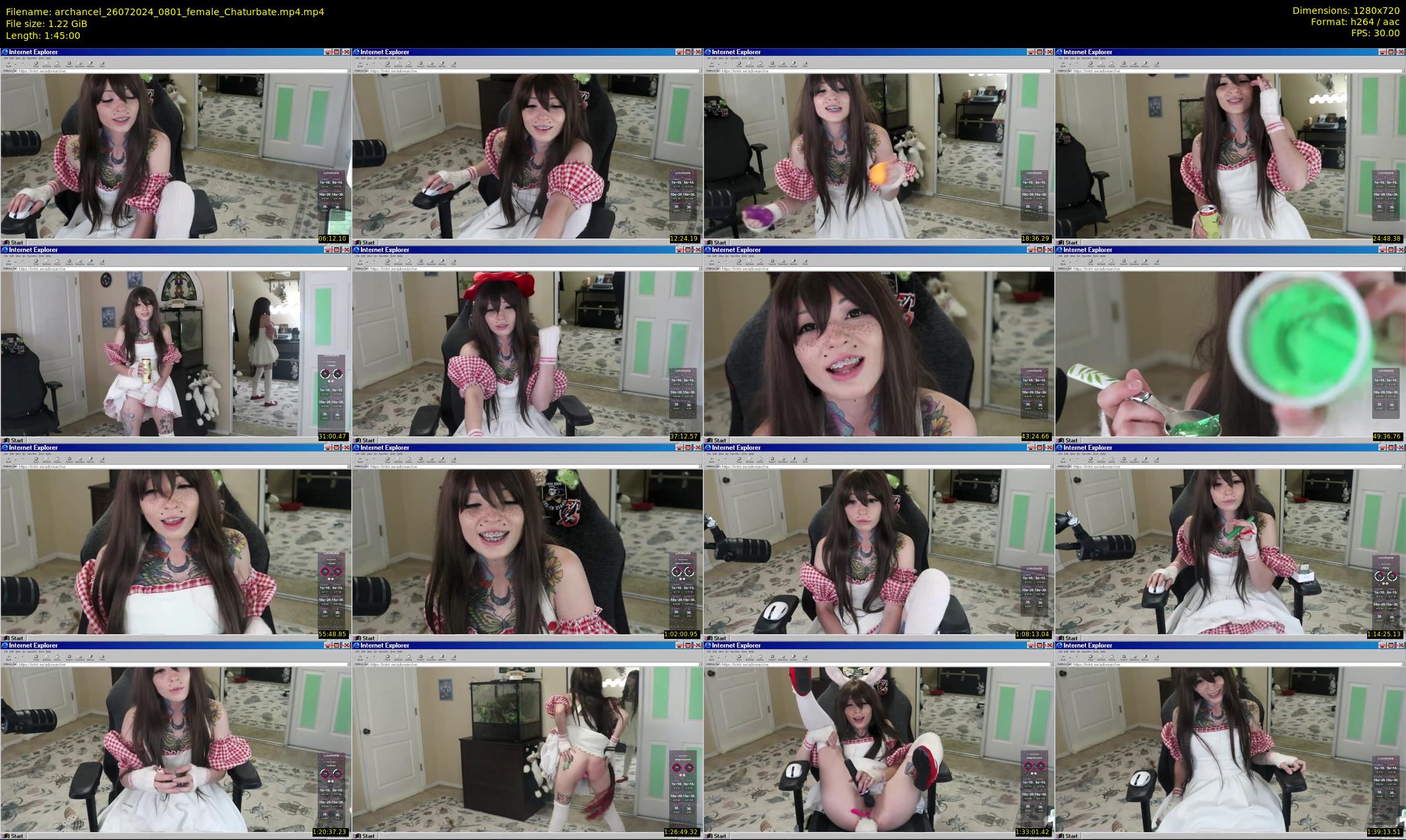 archancel — 105 minute Chaturbate female cam show recording, 720p, Jul 26, 2024