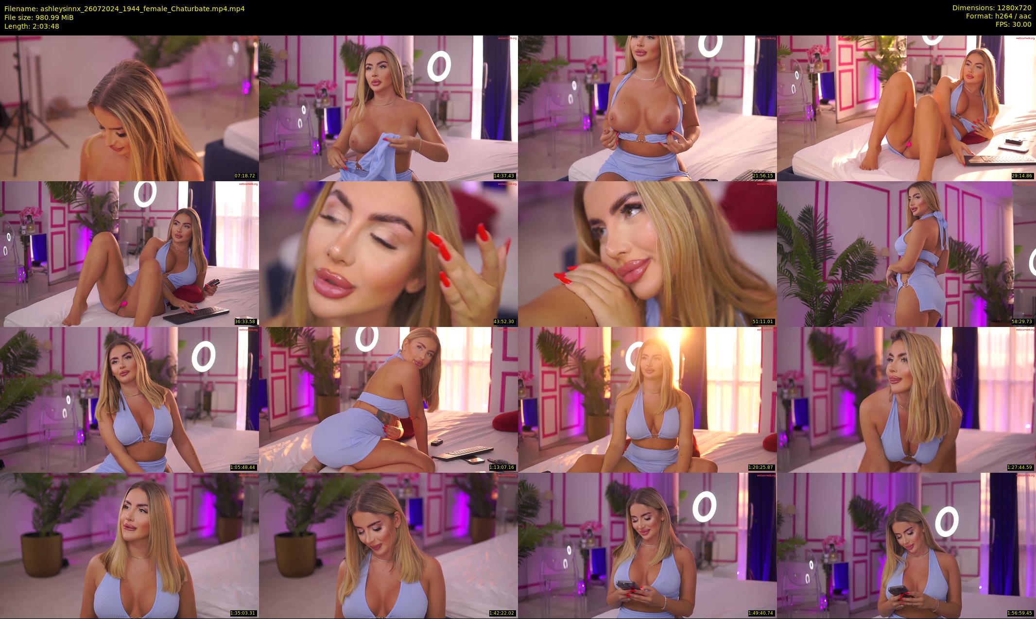 ashleysinnx — 124 minute Chaturbate female cam show recording, 720p, Jul 26, 2024