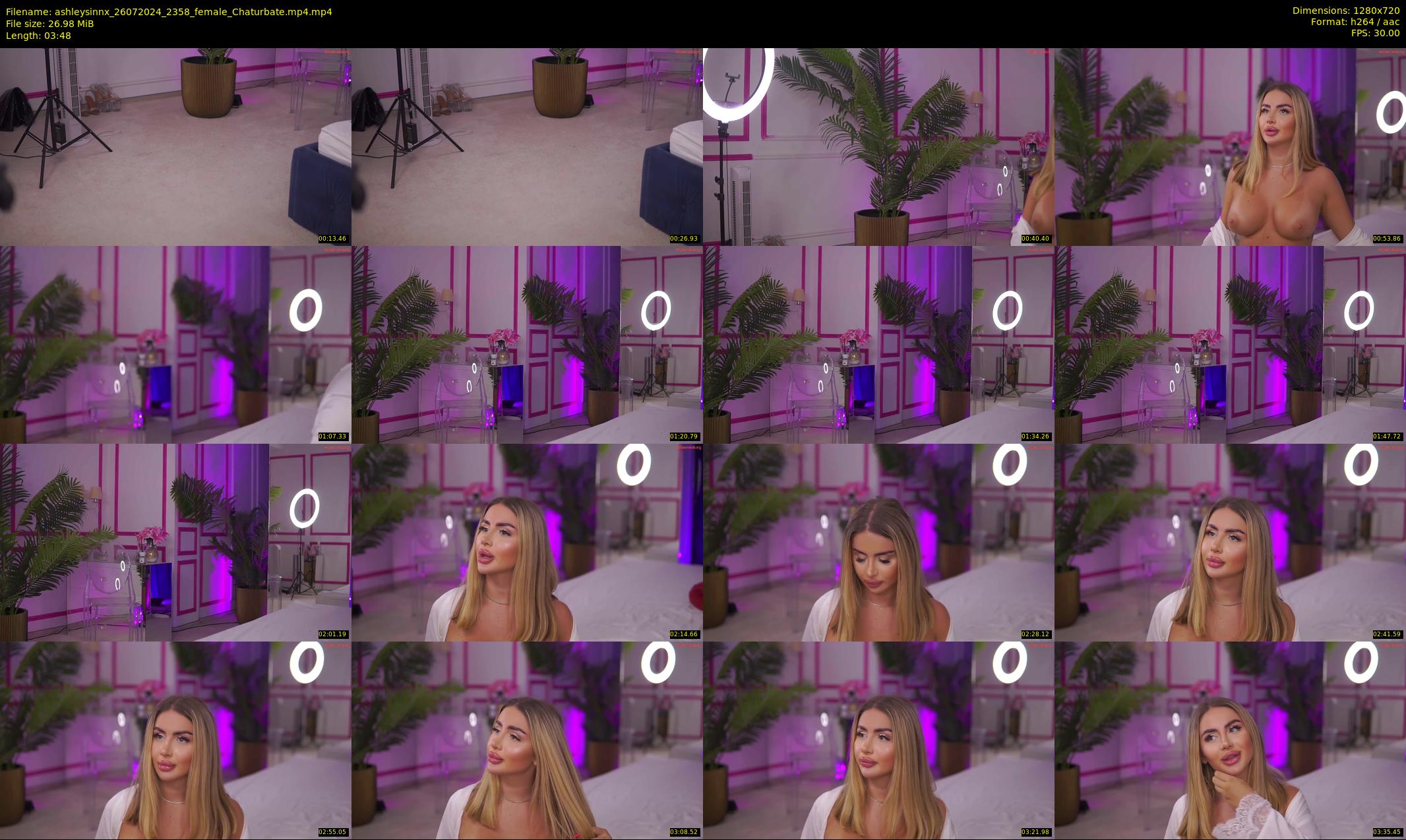 ashleysinnx — 4 minute Chaturbate female cam show recording, 720p, Jul 26, 2024