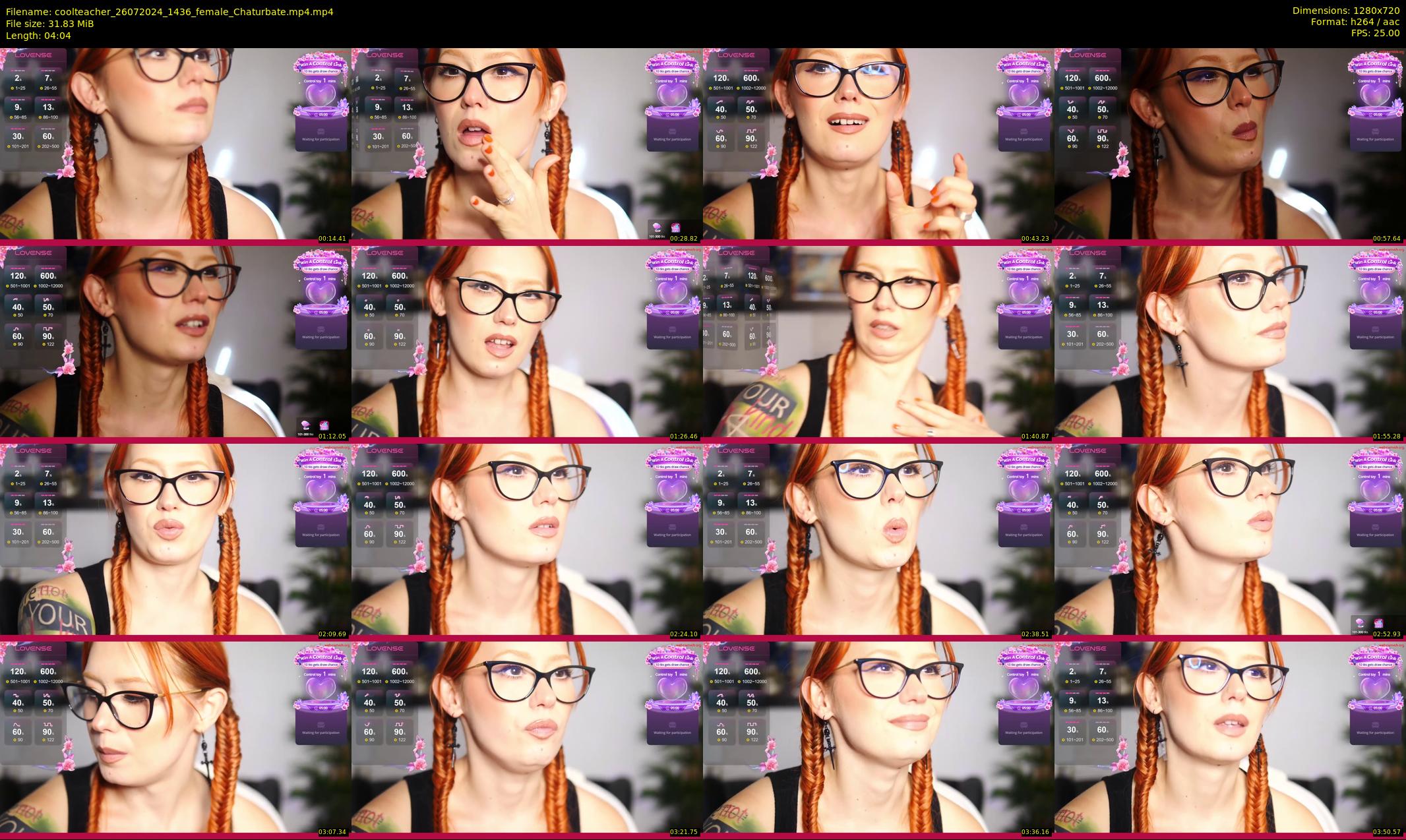 coolteacher — 5 minute Chaturbate female cam show recording, 720p, Jul 26, 2024