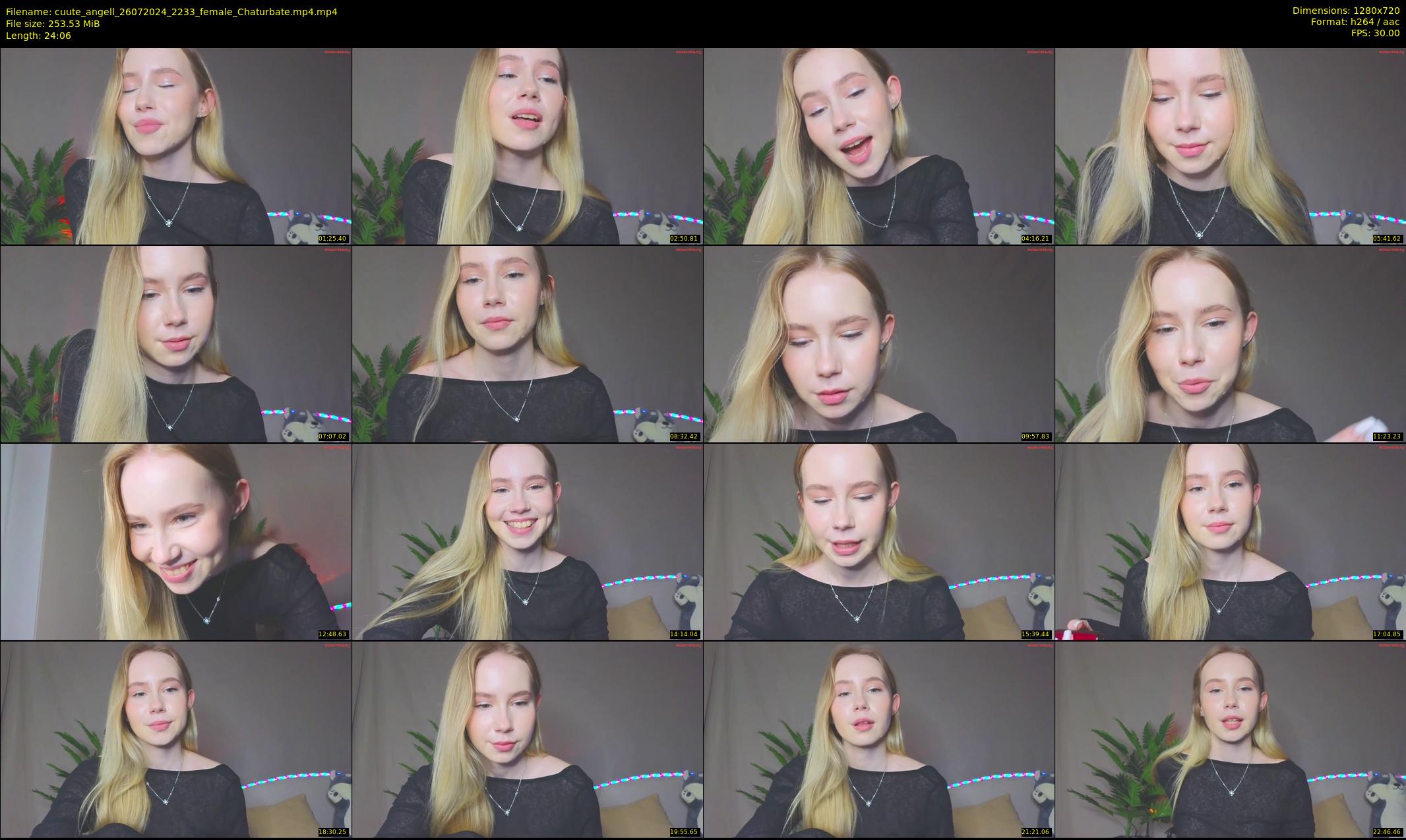 cuute_angell — 25 minute Chaturbate female cam show recording, 720p, Jul 26, 2024