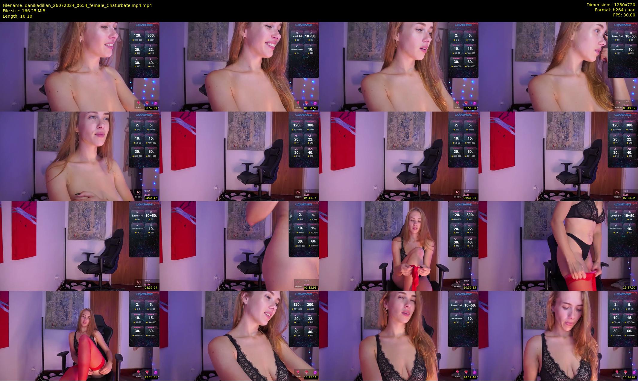 danikadillan — 17 minute Chaturbate female cam show recording, 720p, Jul 26, 2024