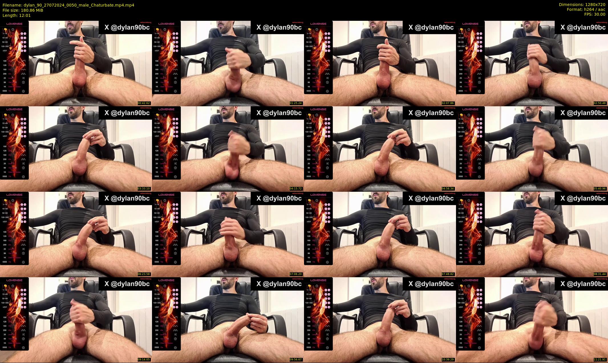 dylan_90 — 13 minute Chaturbate male cam show recording, 720p, Jul 27, 2024