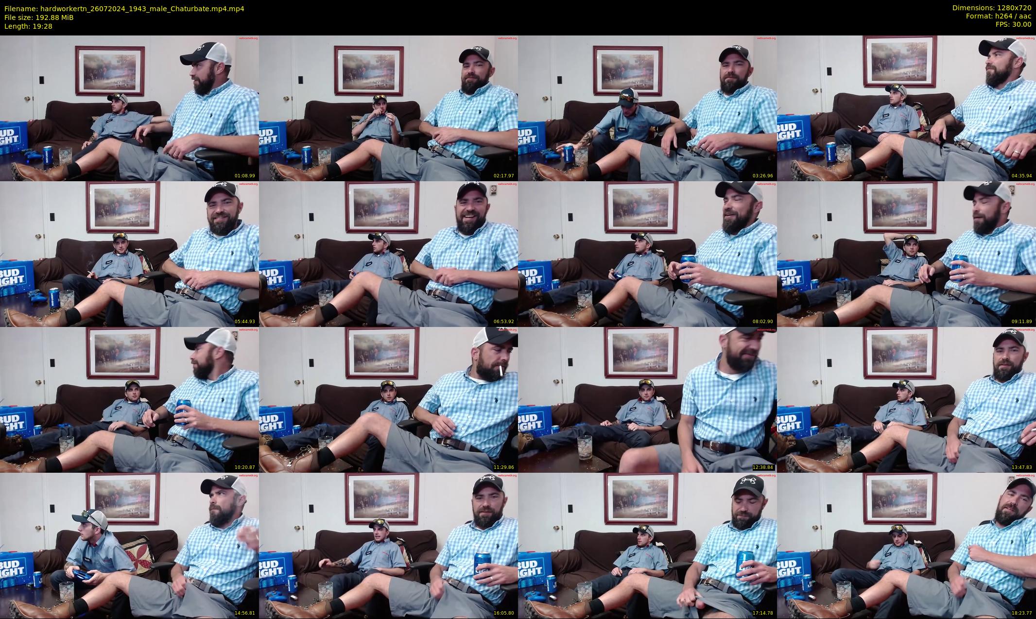 hardworkertn — 20 minute Chaturbate male cam show recording, 720p, Jul 26, 2024