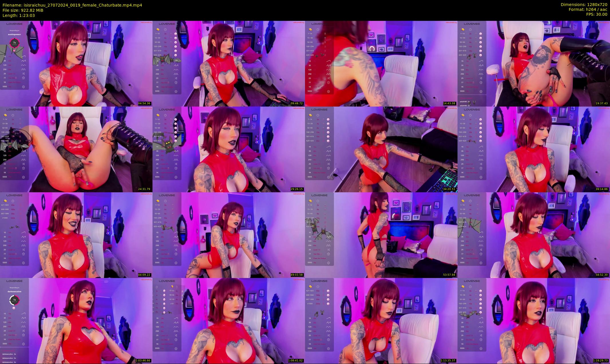 isisraichuu — 84 minute Chaturbate female cam show recording, 720p, Jul 27, 2024