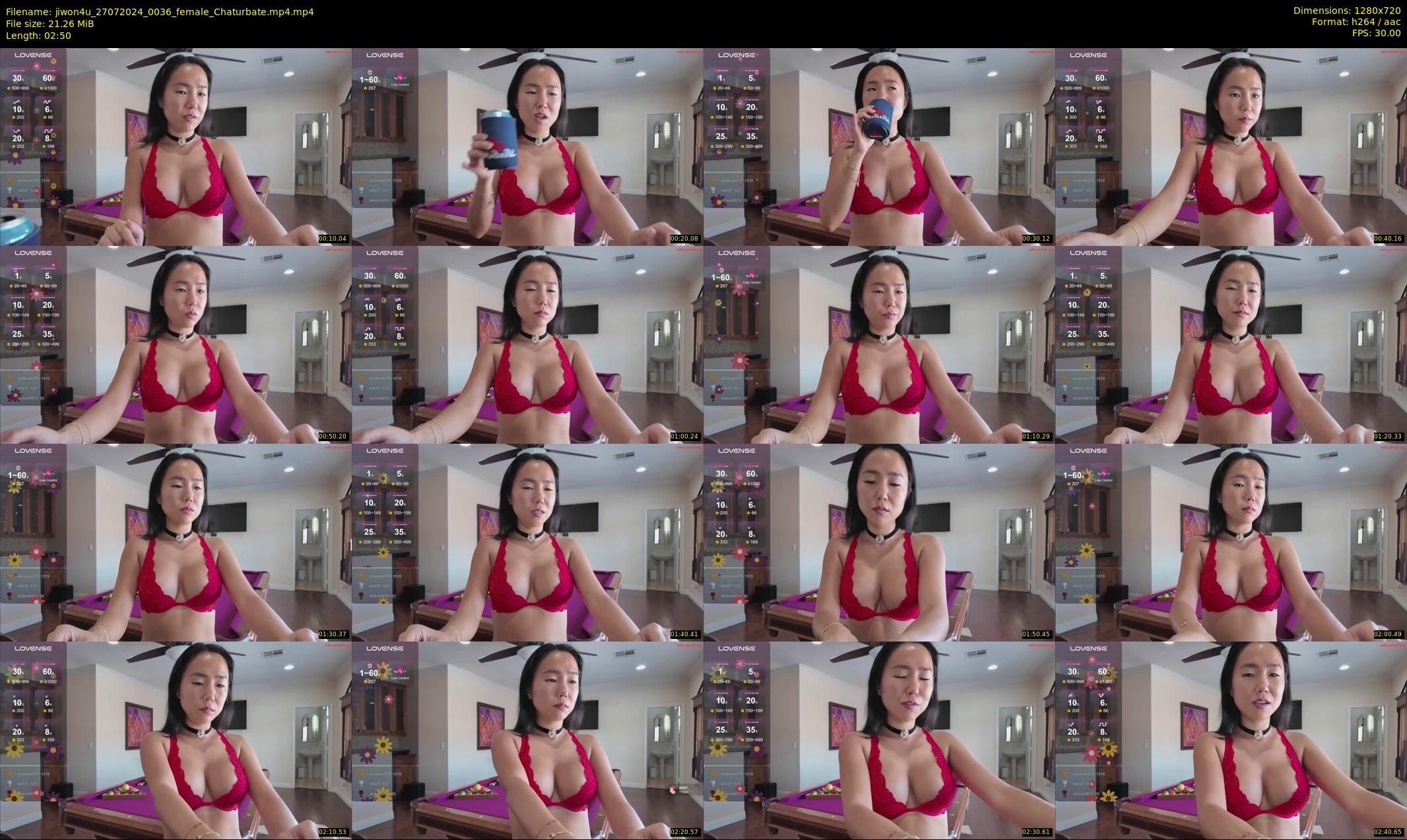 jiwon4u — 3 minute Chaturbate female cam show recording, 720p, Jul 27, 2024