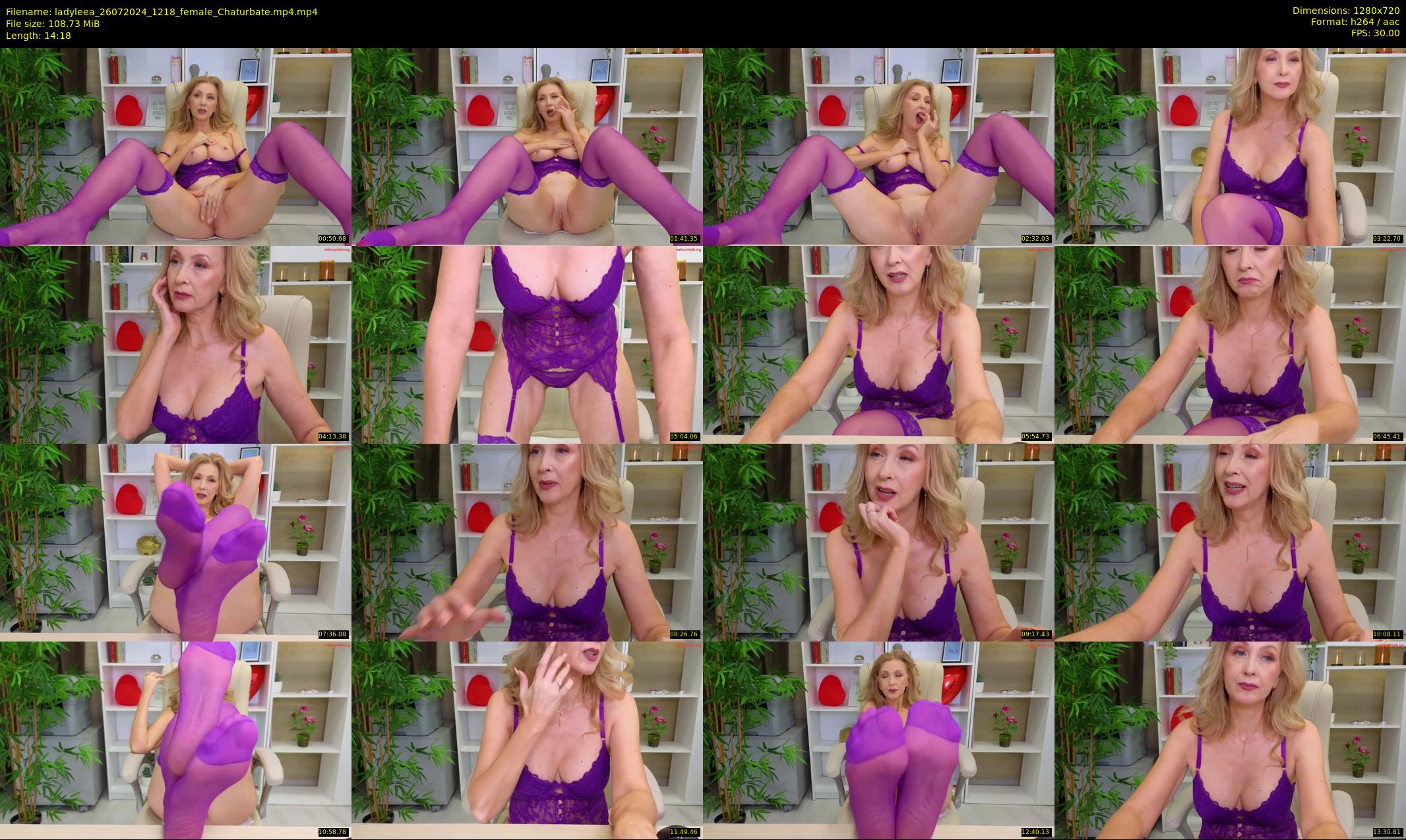 ladyleea — 15 minute Chaturbate female cam show recording, 720p, Jul 26, 2024