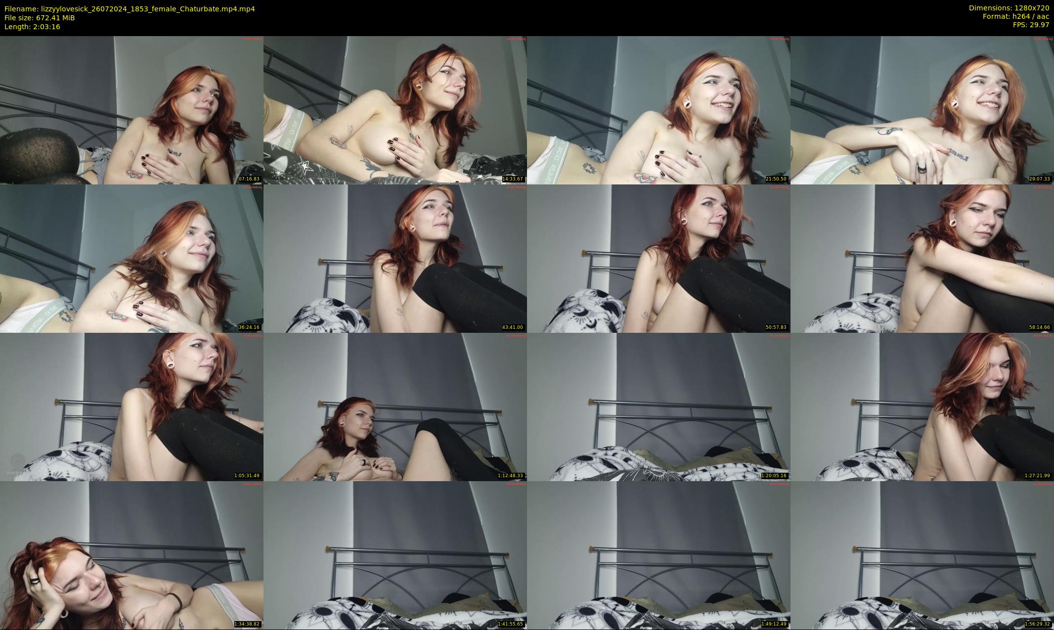 lizzyylovesick — 124 minute Chaturbate female cam show recording, 720p, Jul 26, 2024