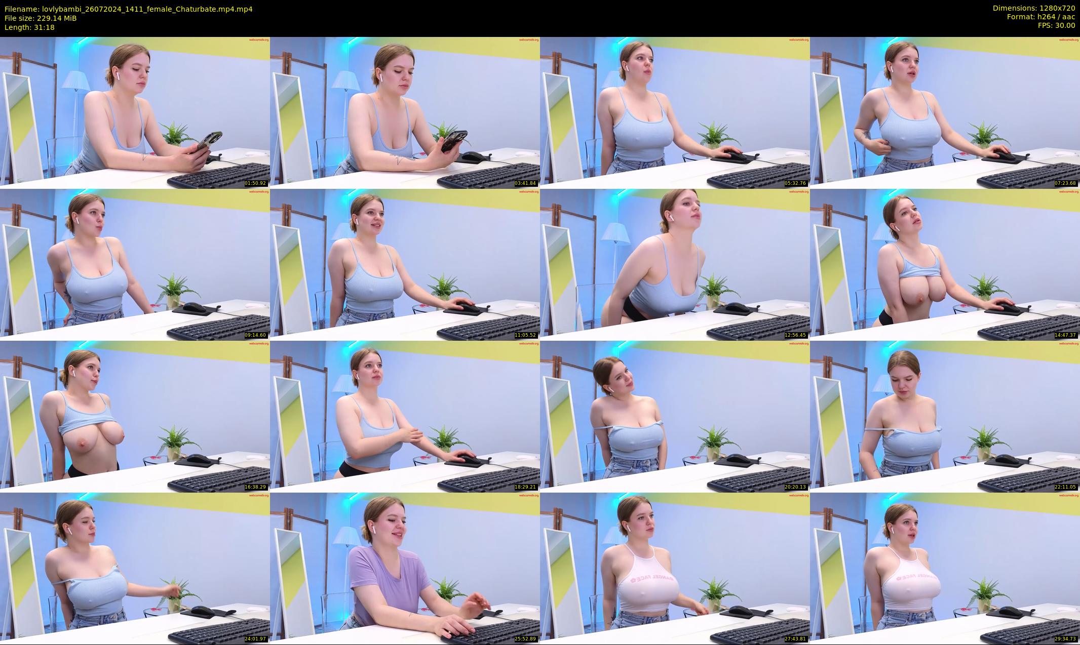 lovlybambi — 32 minute Chaturbate female cam show recording, 720p, Jul 26, 2024