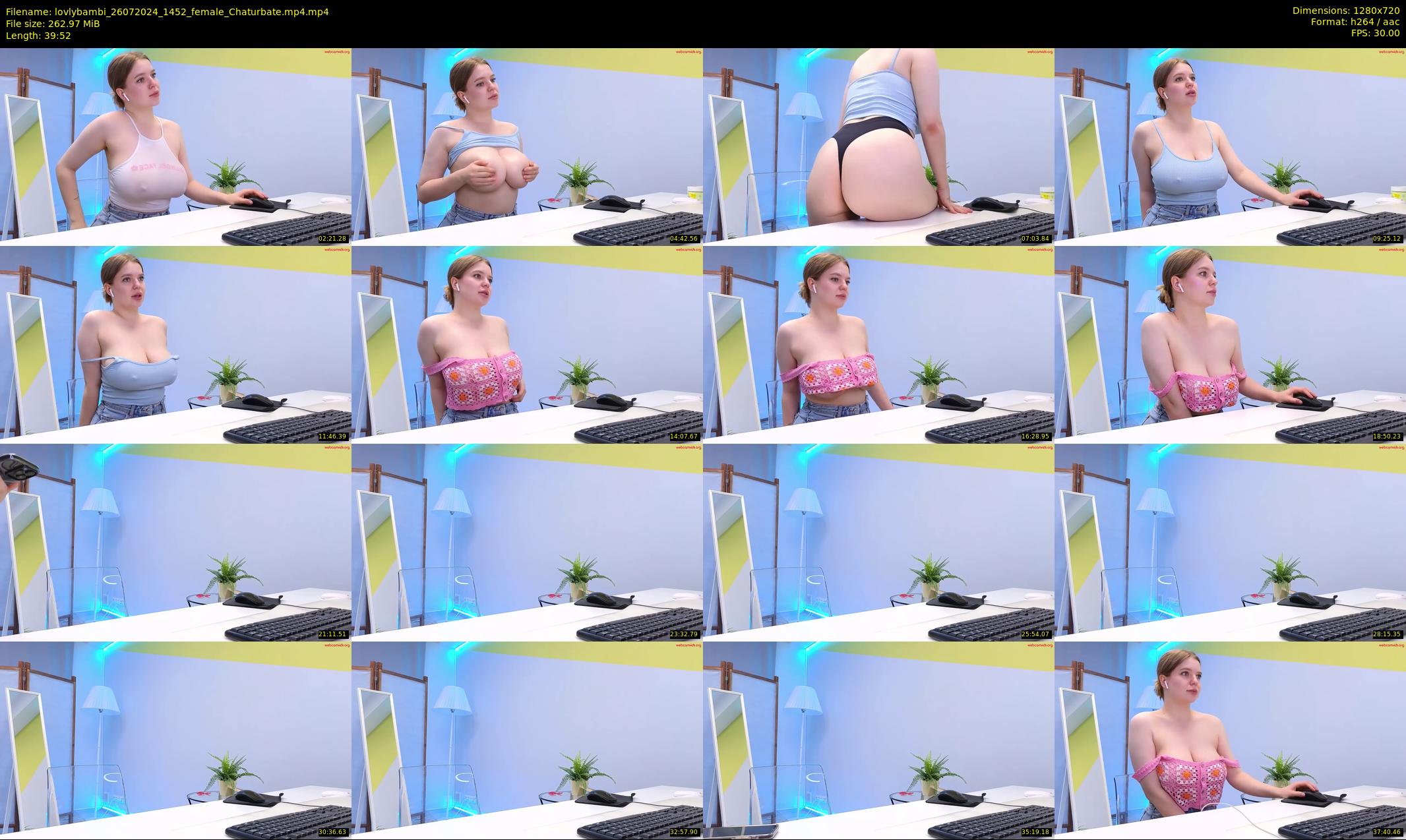 lovlybambi — 40 minute Chaturbate female cam show recording, 720p, Jul 26, 2024