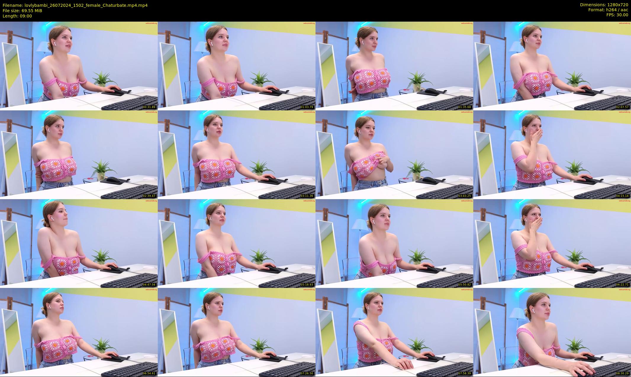 lovlybambi — 9 minute Chaturbate female cam show recording, 720p, Jul 26, 2024