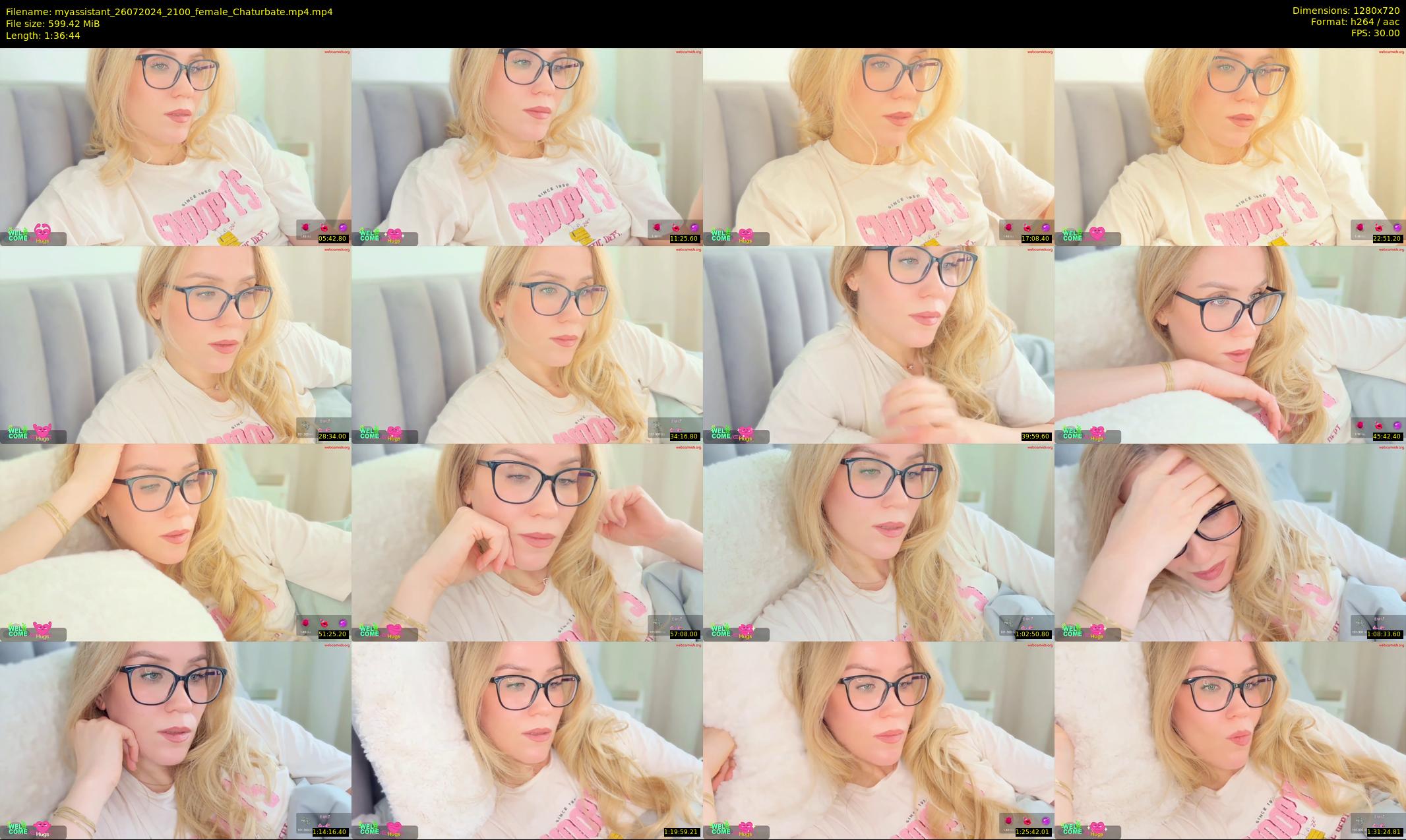 myassistant — 97 minute Chaturbate female cam show recording, 720p, Jul 26, 2024