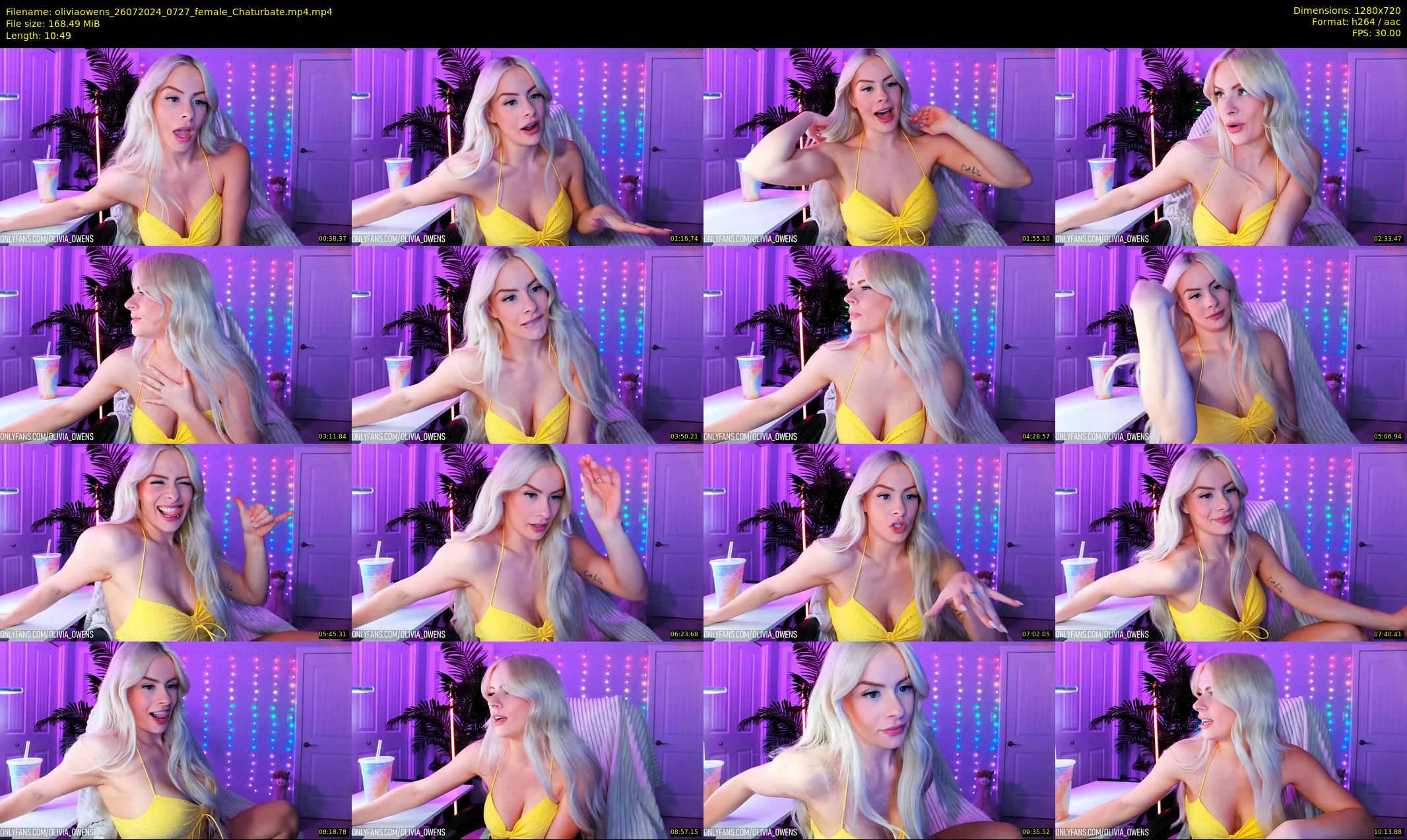 oliviaowens — 11 minute Chaturbate female cam show recording, 720p, Jul 26, 2024