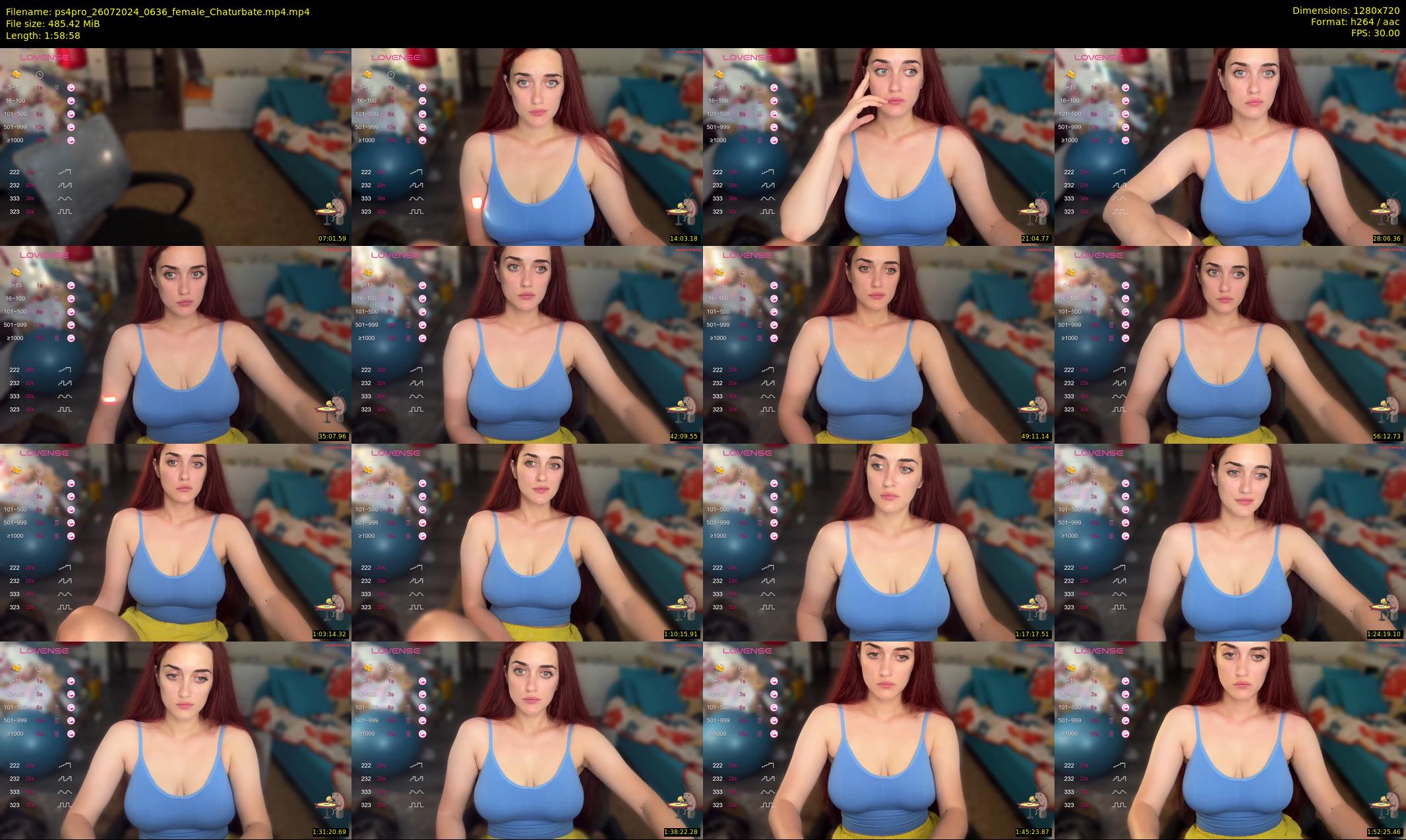 ps4pro — 119 minute Chaturbate female cam show recording, 720p, Jul 26, 2024