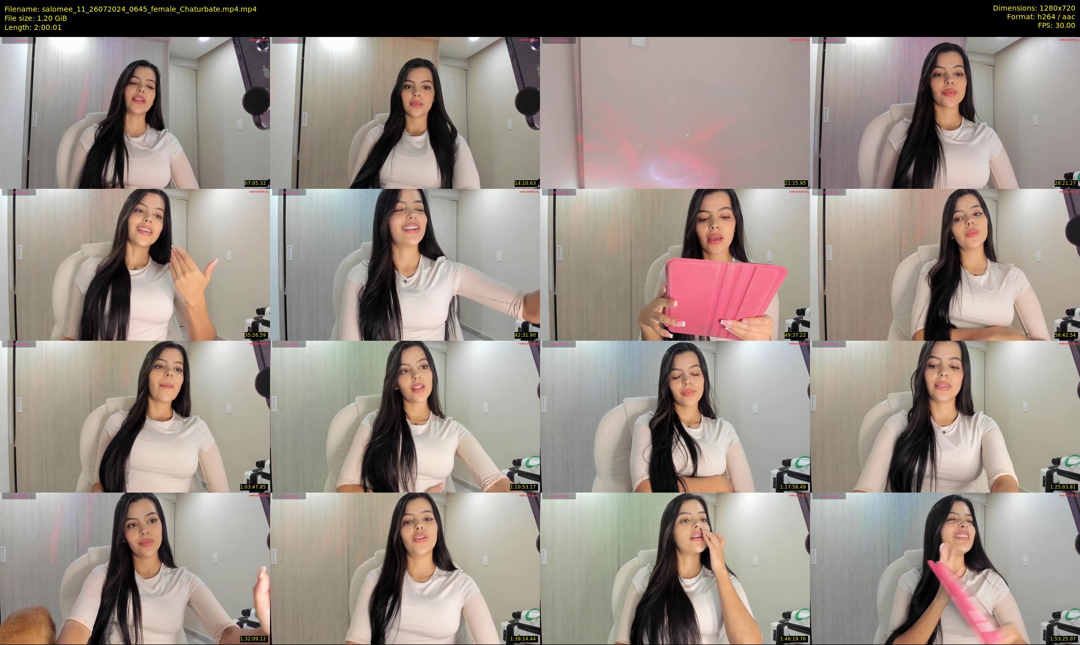 salomee_11 — 121 minute Chaturbate female cam show recording, 720p, Jul 26, 2024