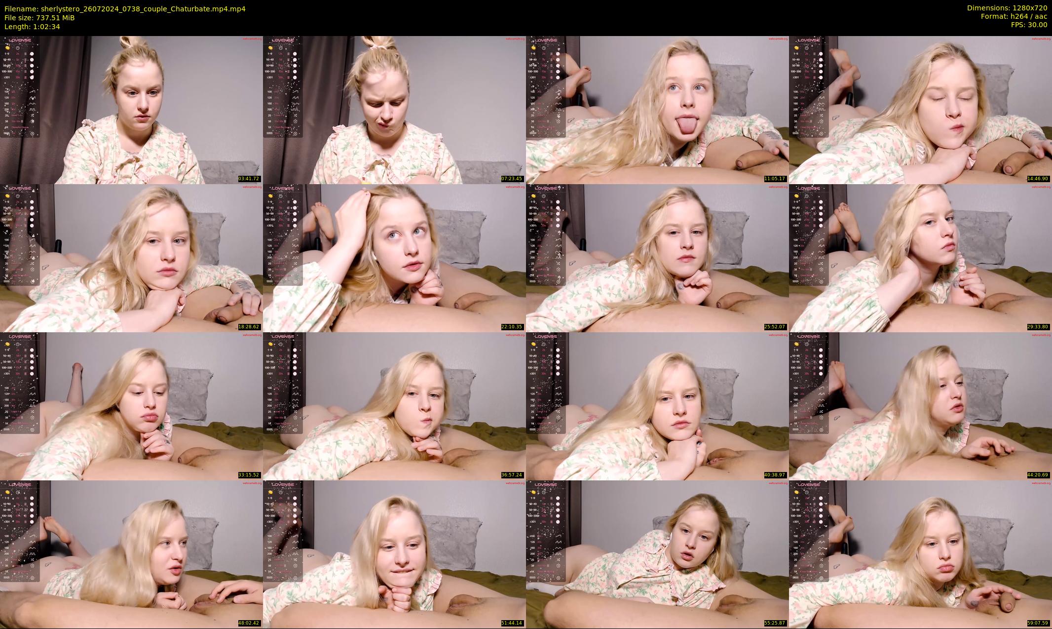 sherlystero — 63 minute Chaturbate couple cam show recording, 720p, Jul 26, 2024