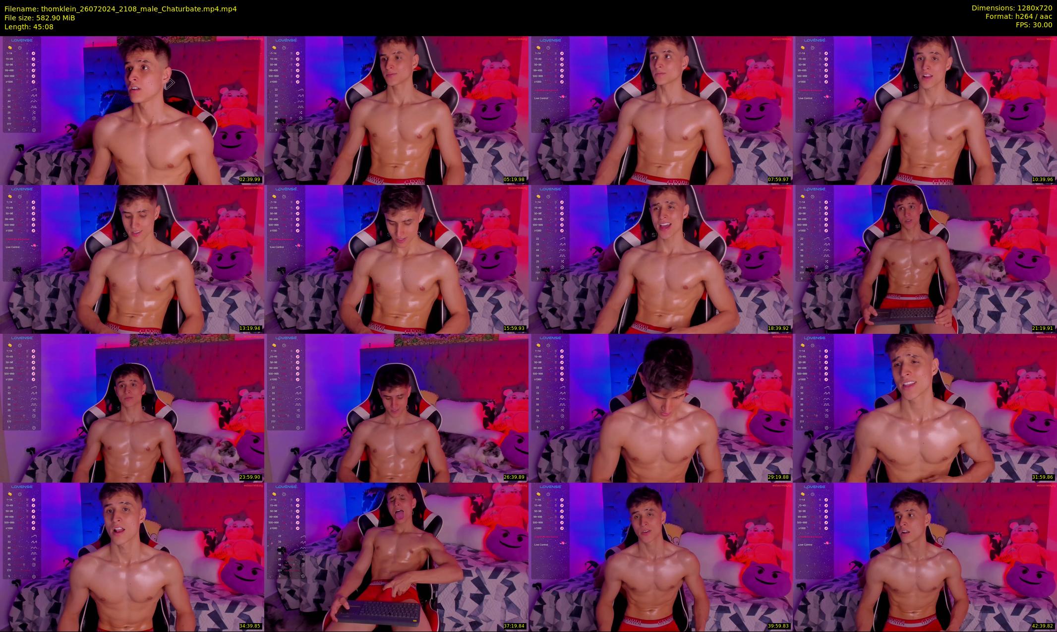 thomklein — 46 minute Chaturbate male cam show recording, 720p, Jul 26, 2024