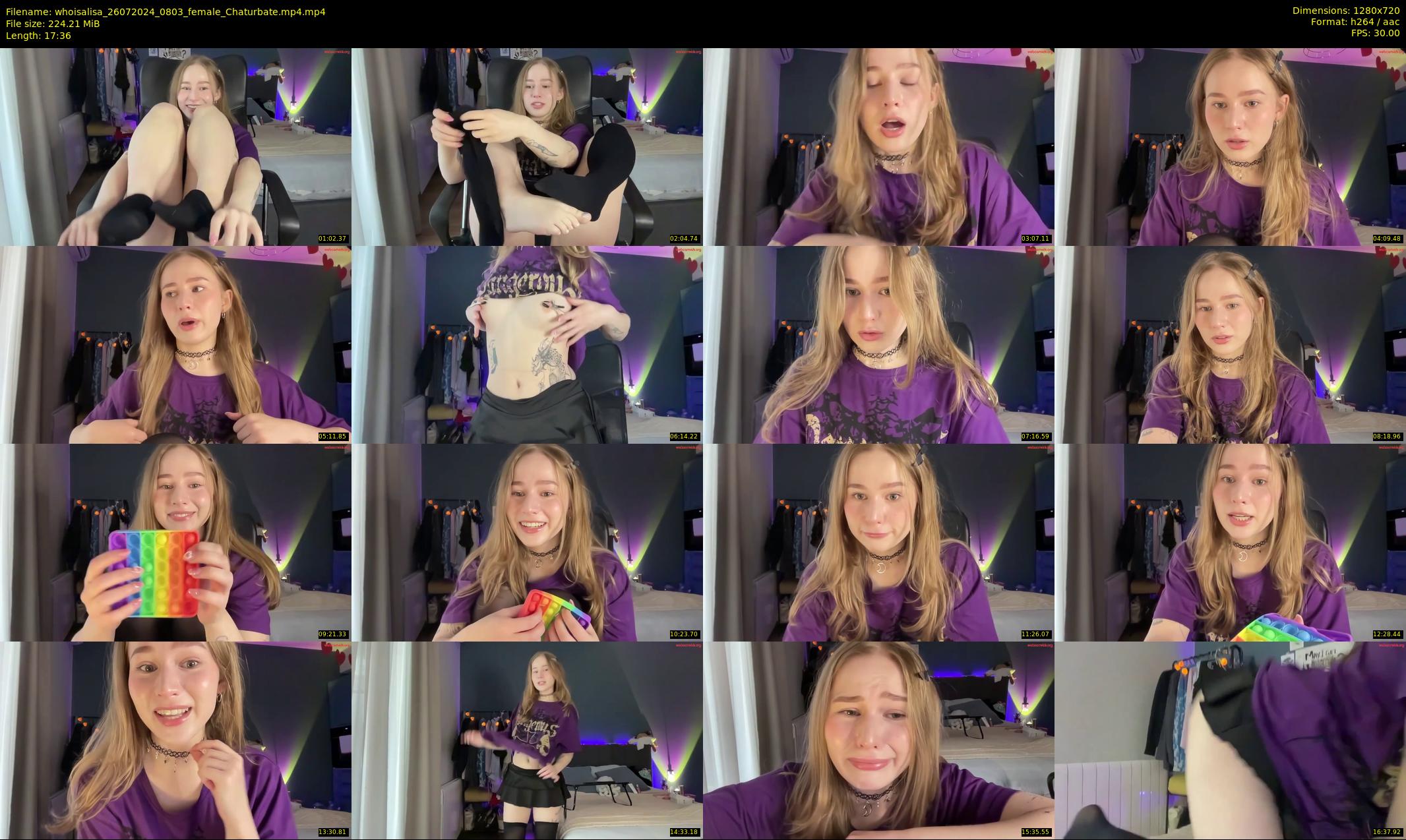 whoisalisa — 18 minute Chaturbate female cam show recording, 720p, Jul 26, 2024